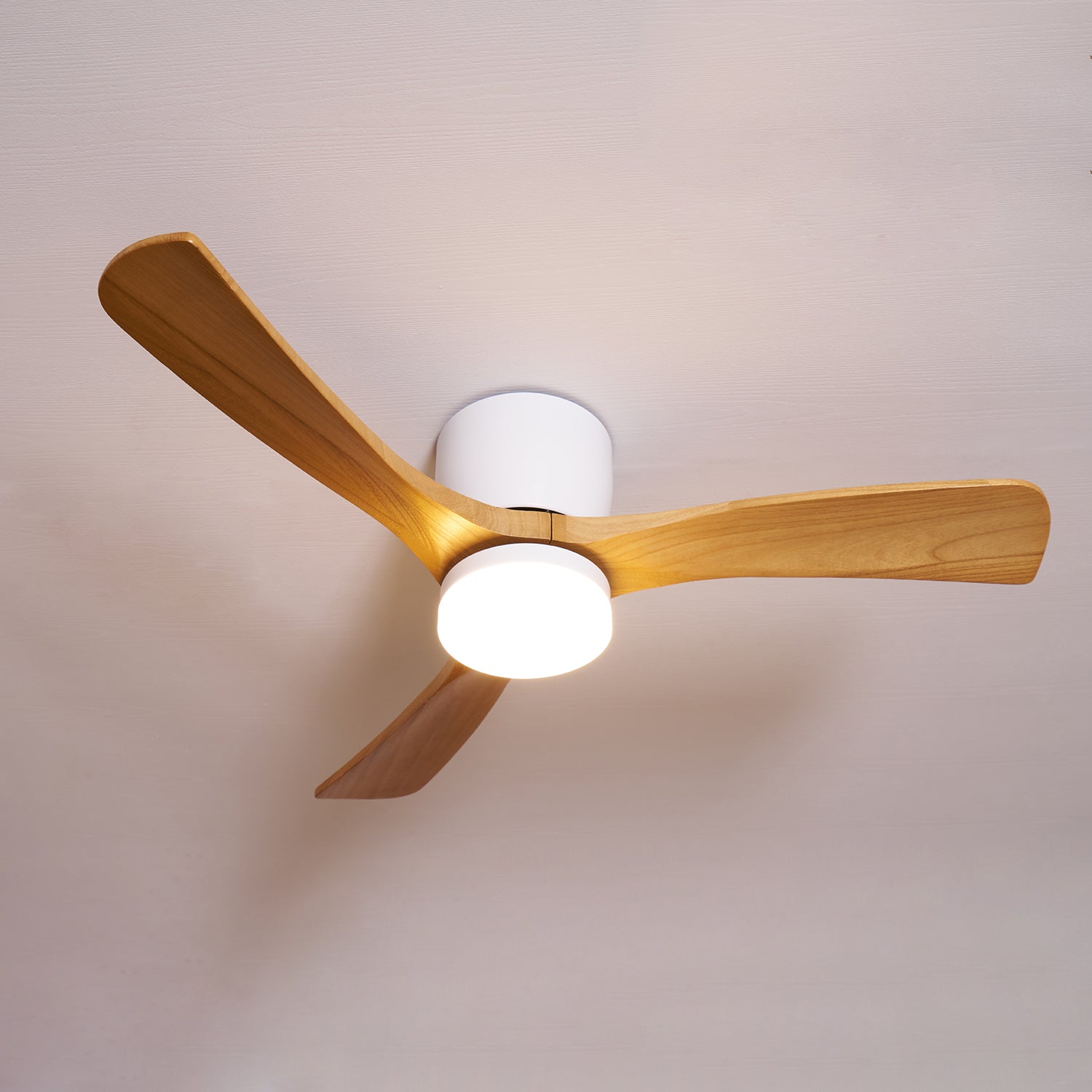 Plafonnier ventilateur Elena, une solution d'éclairage et de rafraîchissement économe en énergie.