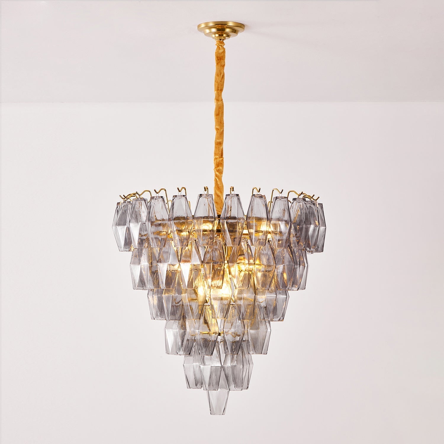 Orinelle Lustre Cascade en Verre Luxueux - Neutralighting