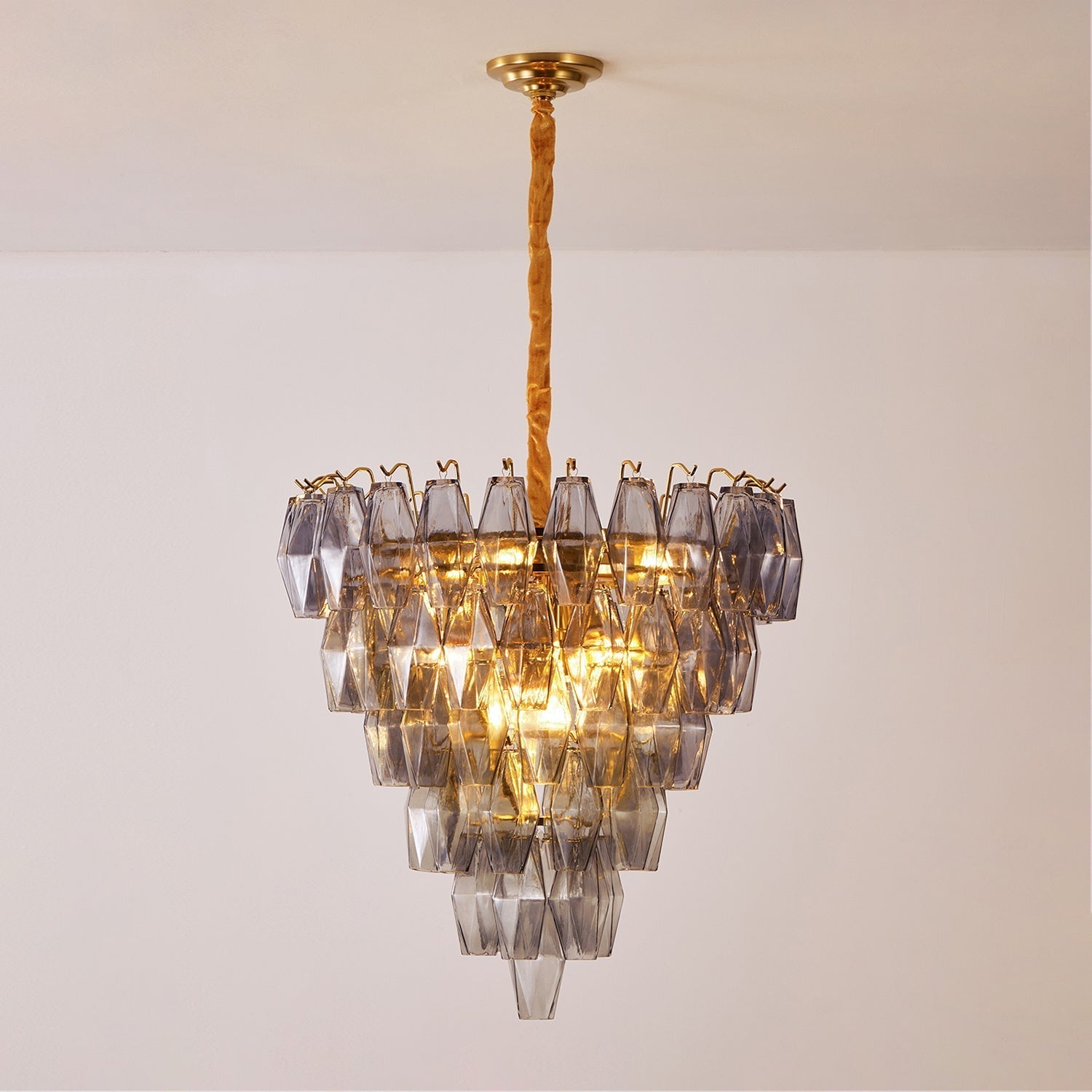 Orinelle Lustre Cascade en Verre Luxueux - Neutralighting