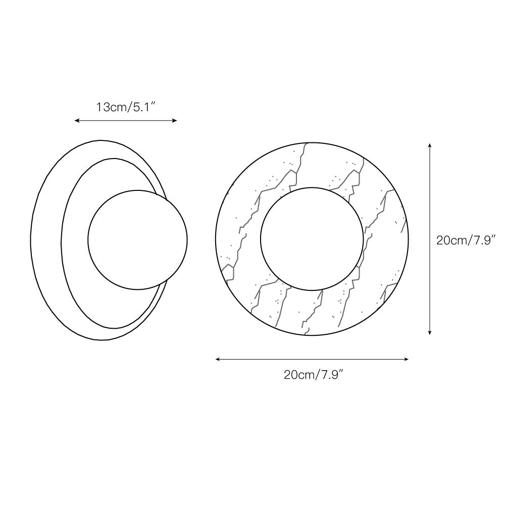Orli Applique Murale Moderne et Minimaliste en Travertin - Neutralighting