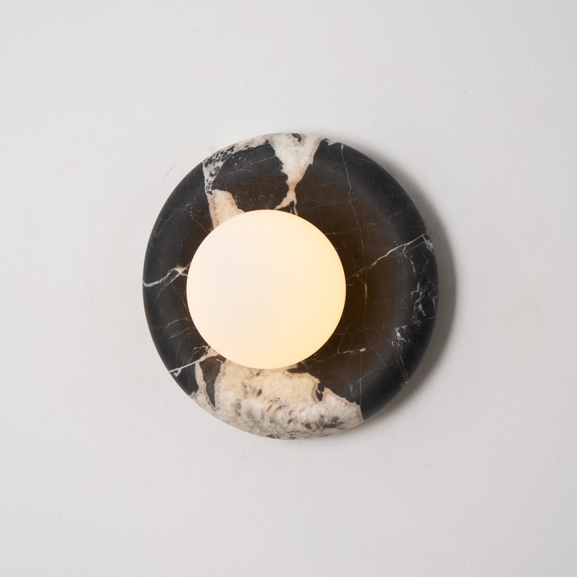 Uvinos Modern Minimalist Black Marble Sconce Wall Lamp - Lamp Copper