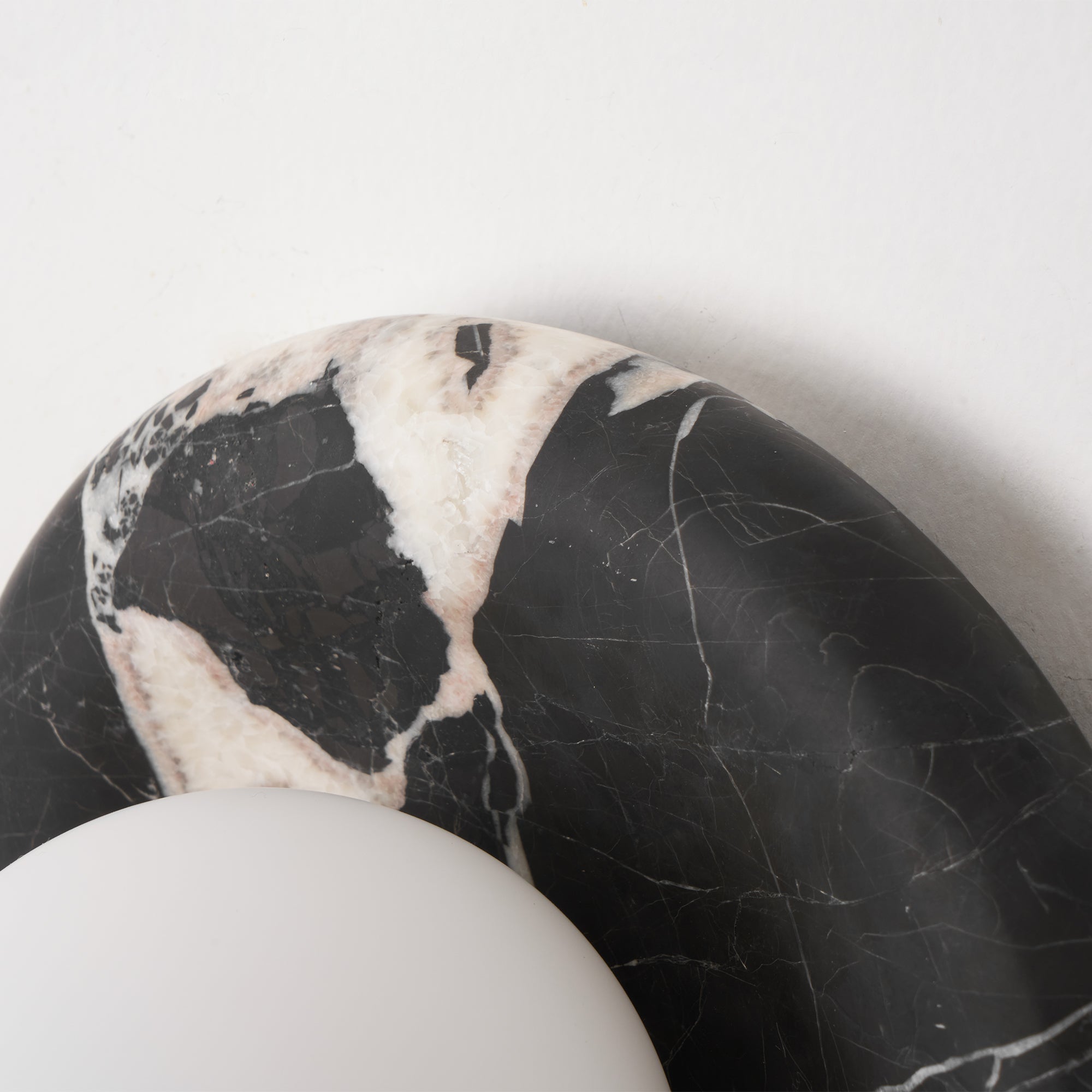 Uvinos Modern Minimalist Black Marble Sconce Wall Lamp - Lamp Copper