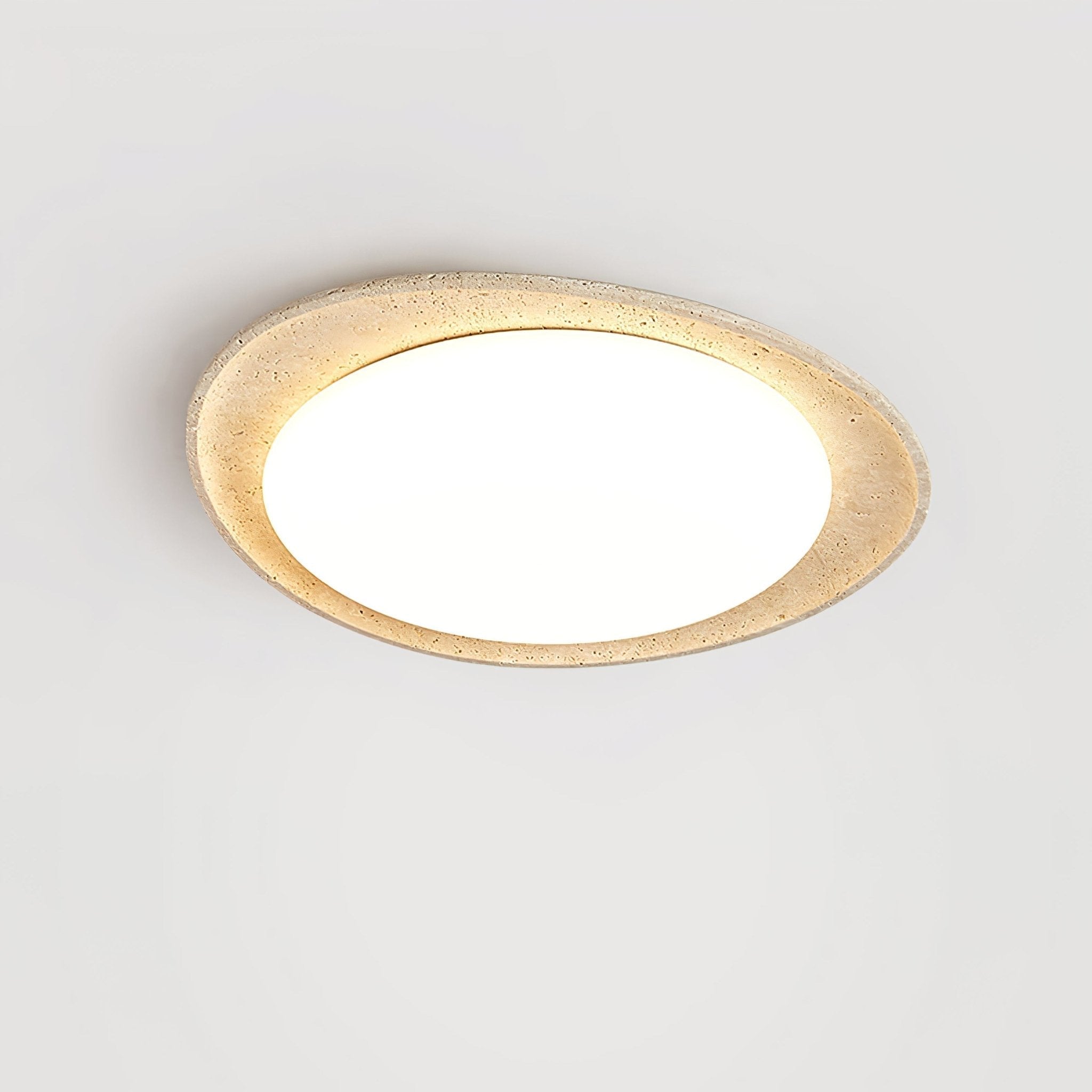 Cunorarae Organic Travertine Ceiling Light - Neutralighting