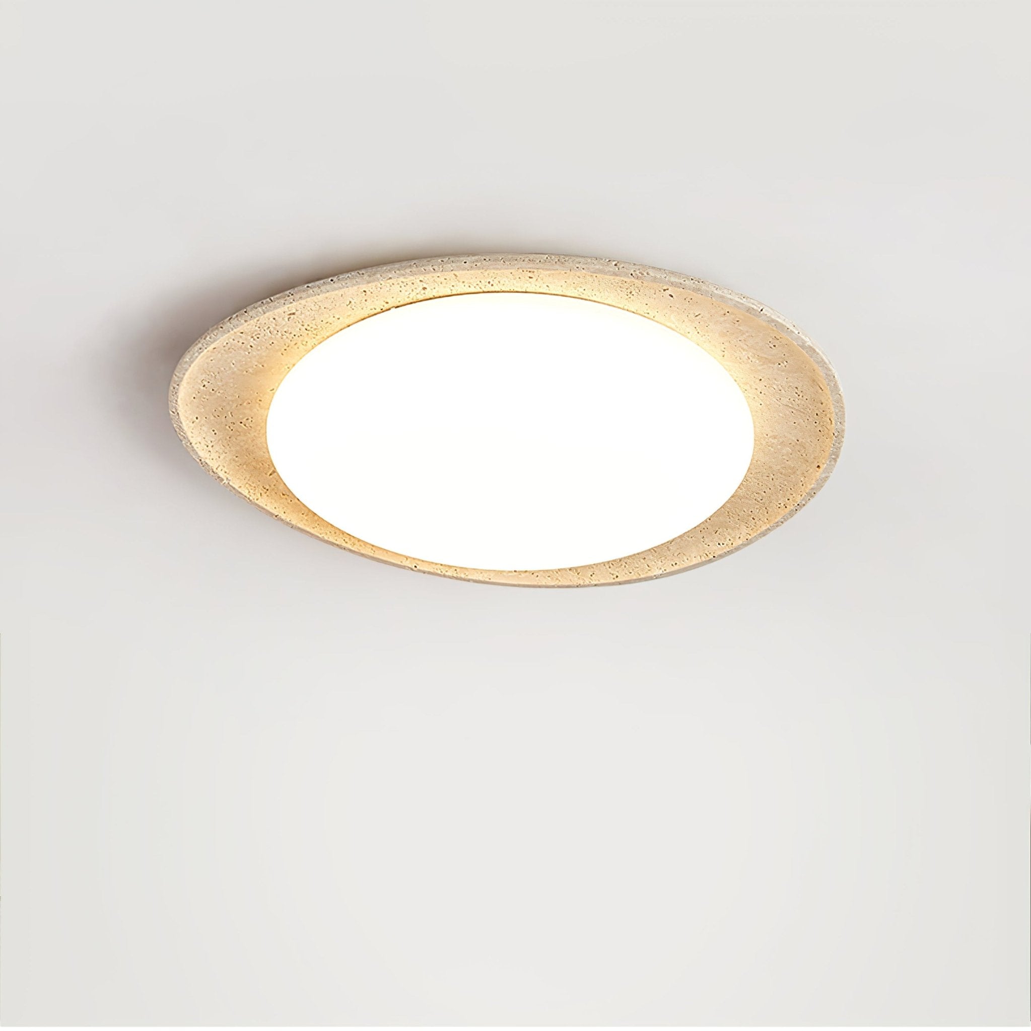 Cunorarae Organic Travertine Ceiling Light - Neutralighting