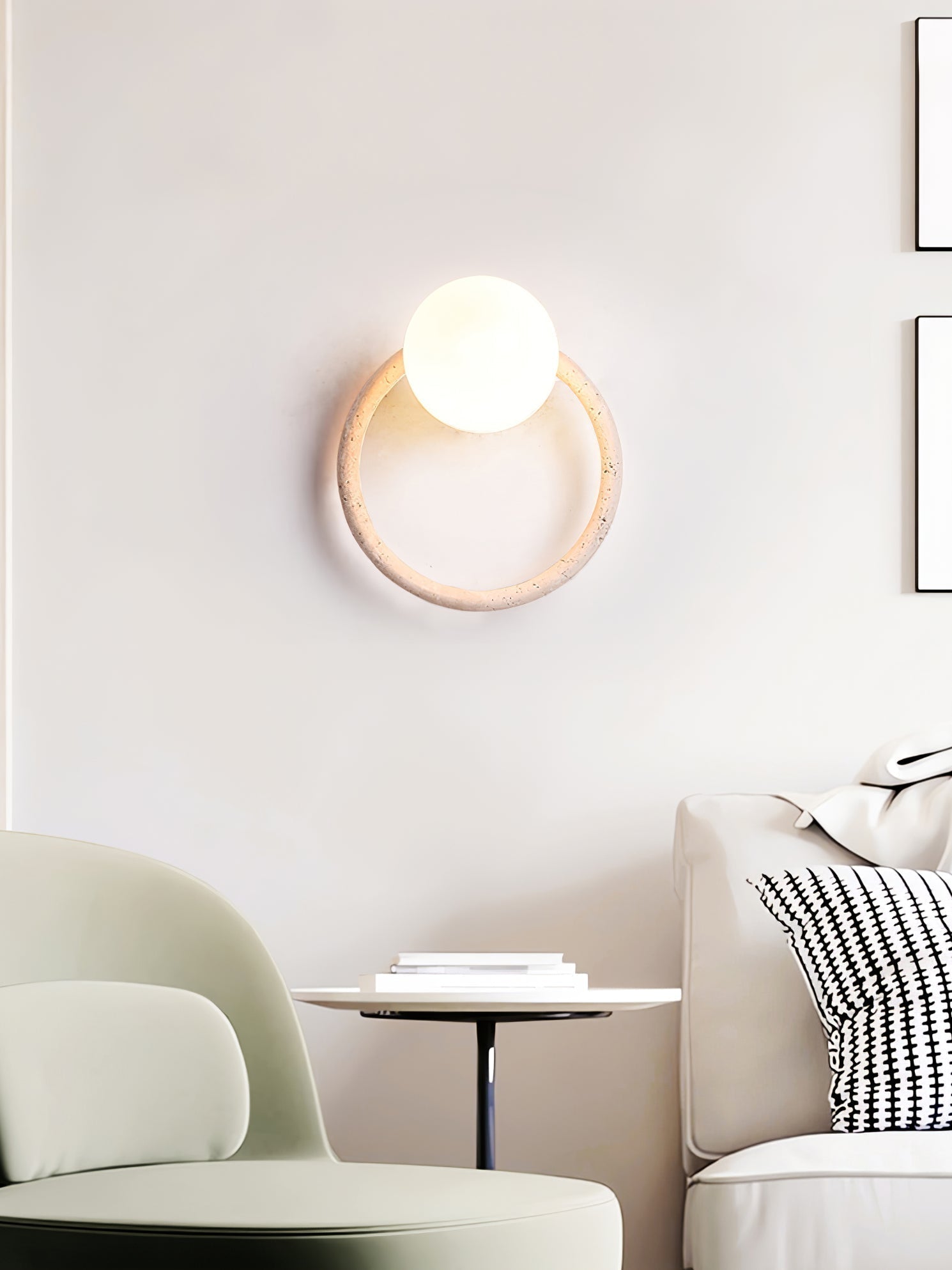 Idoryra Applique Murale Moderne en Travertin - Neutralighting