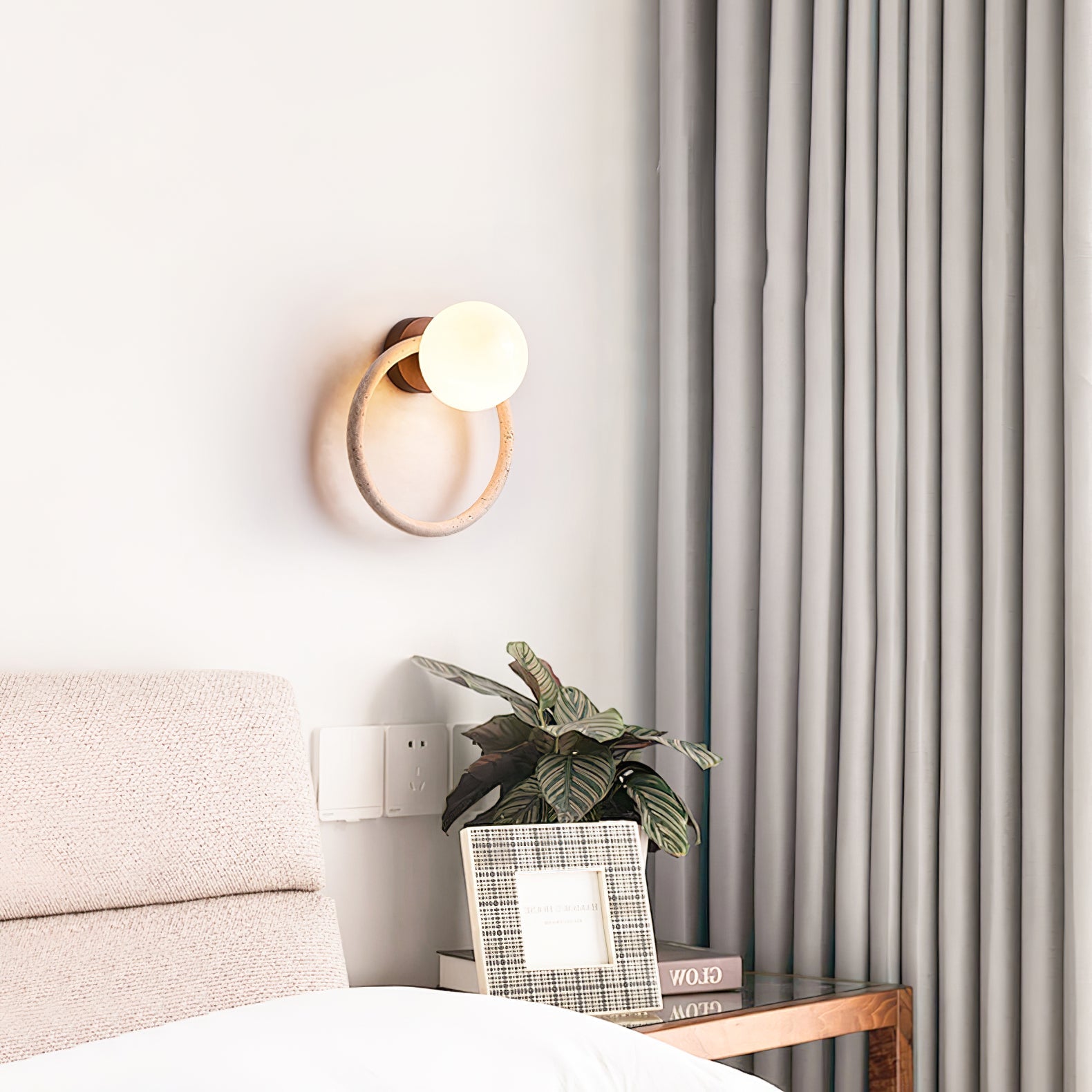 Idoryra Applique Murale Moderne en Travertin - Neutralighting