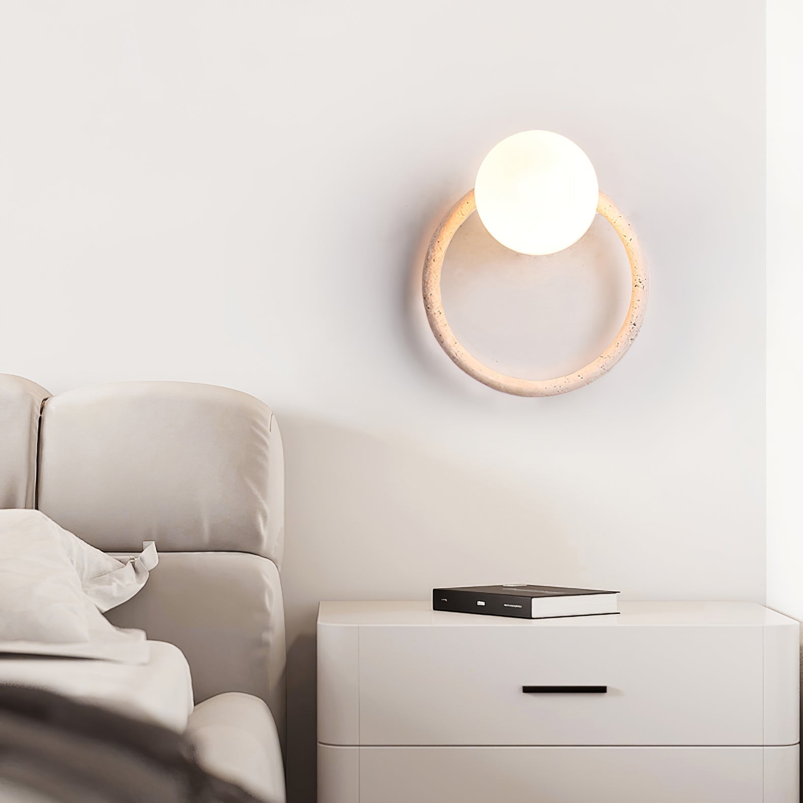 Idoryra Applique Murale Moderne en Travertin - Neutralighting
