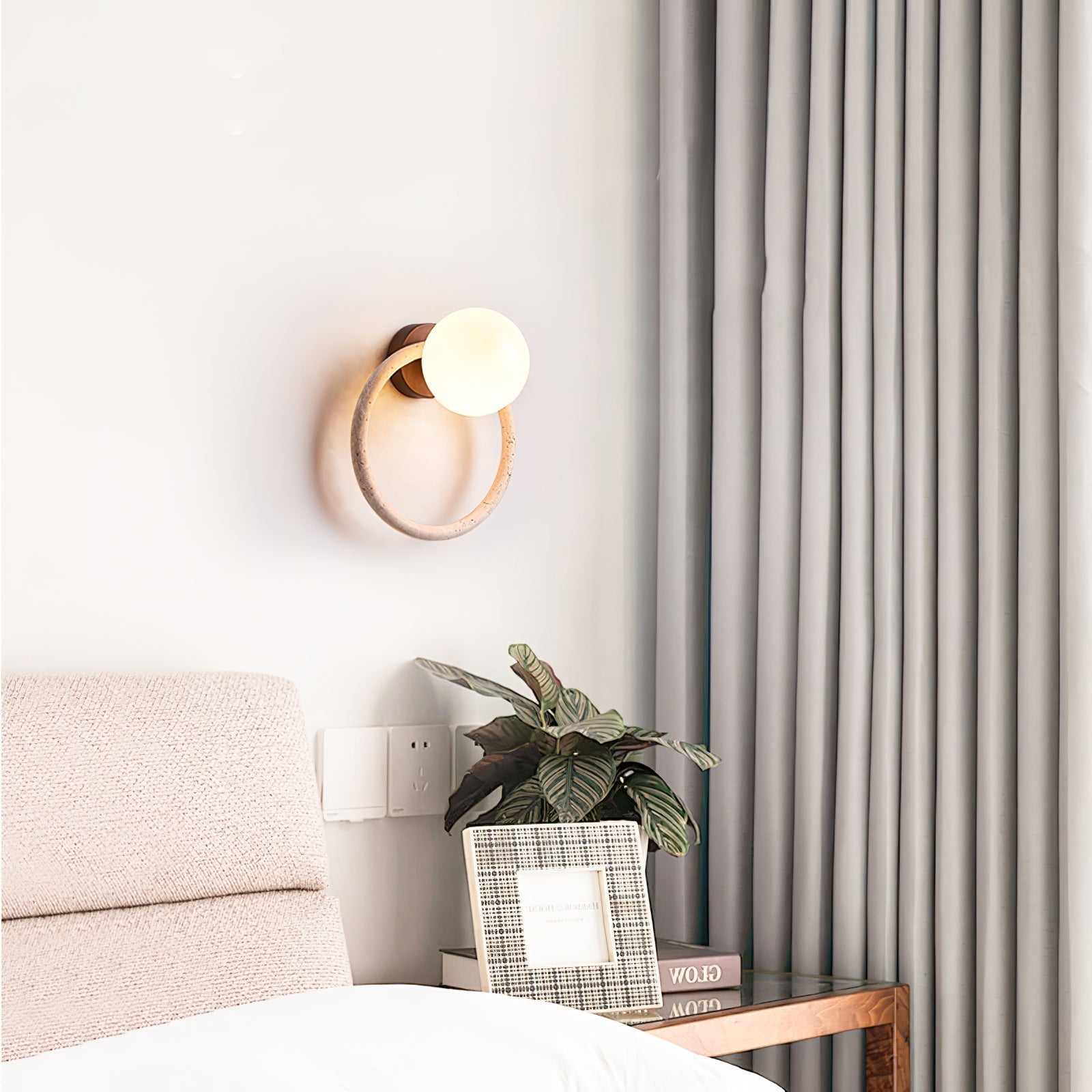 Idoryra Applique Murale Moderne en Travertin - Neutralighting