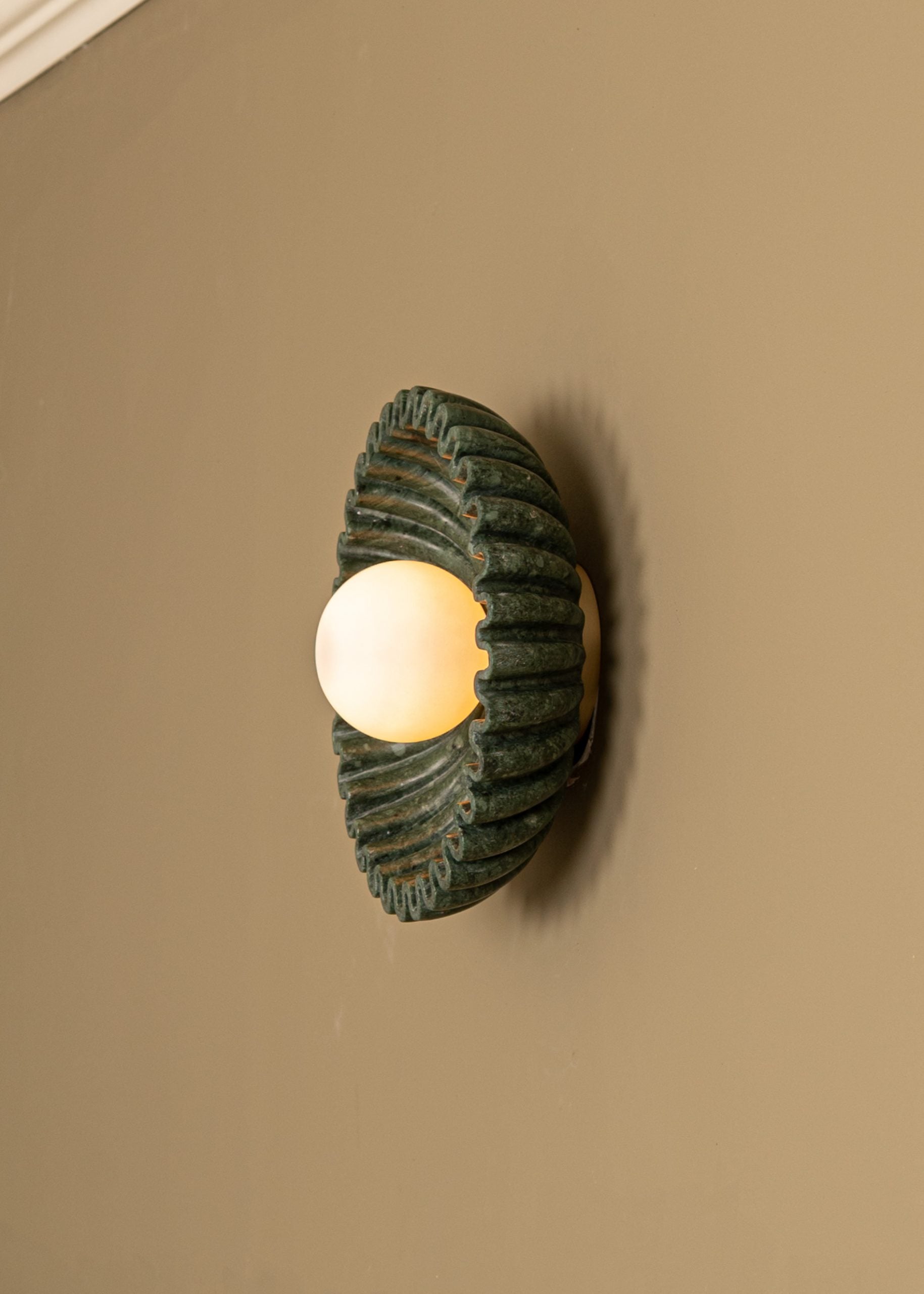 Ivvinen Premium Elegance Marble Glass Wall Lamp - Lamp Copper