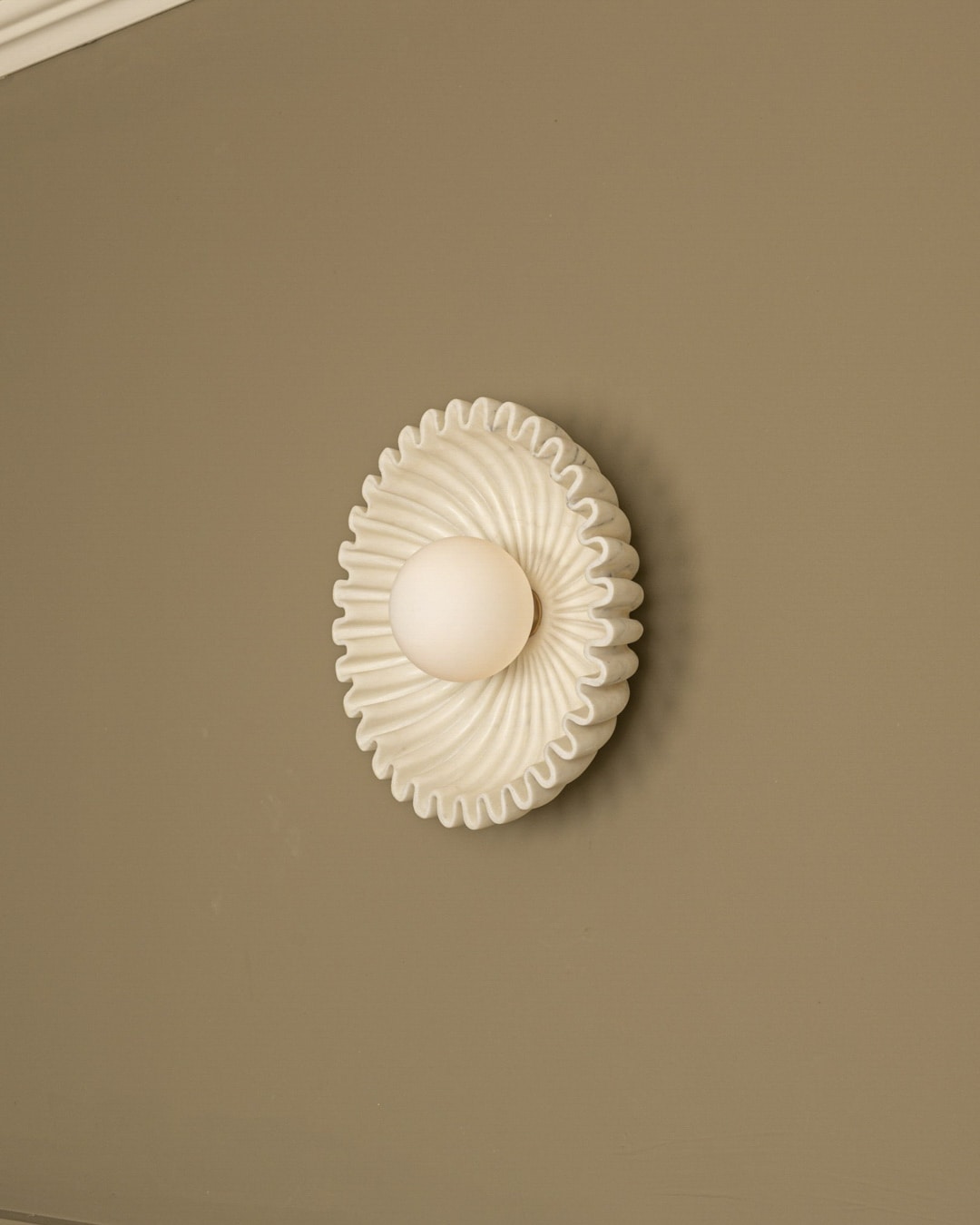 Ivvinen Premium Elegance Marble Glass Wall Lamp - Lamp Copper