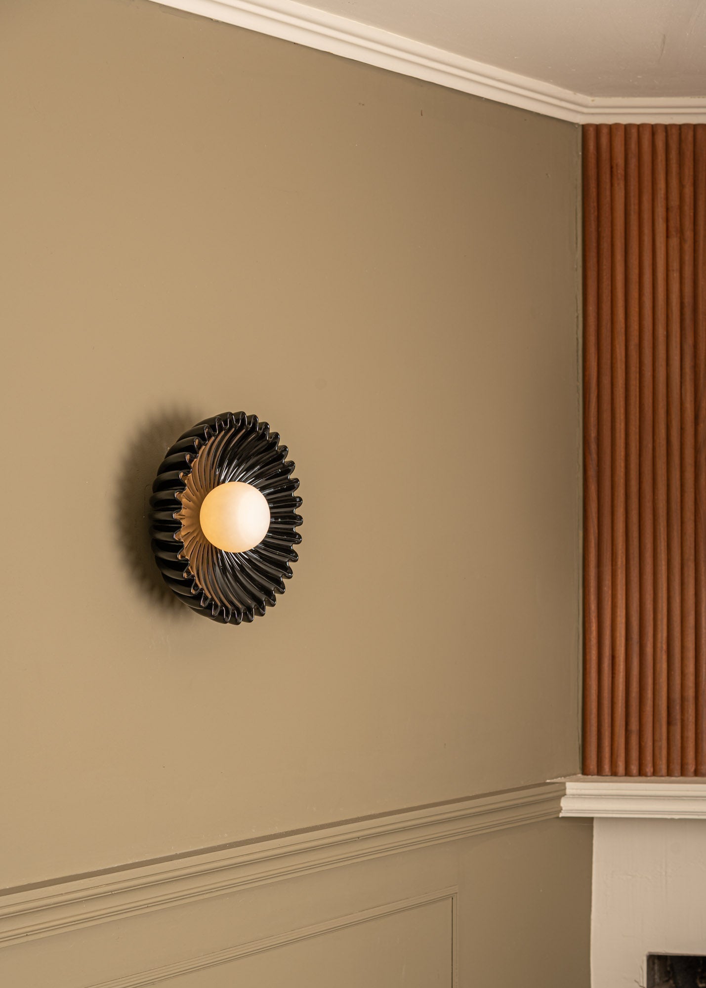 Ivvinen Premium Elegance Marble Glass Wall Lamp - Lamp Copper