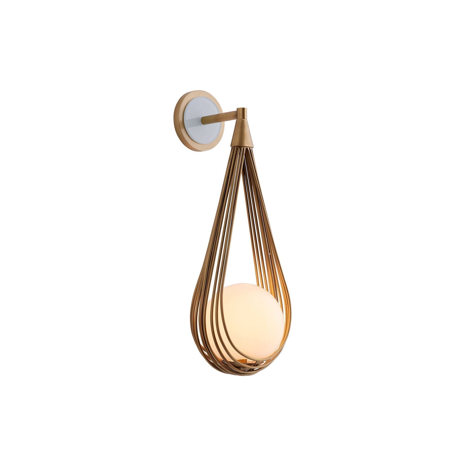 Zemirir Applique Murale Laiton Verre Minimaliste Moderne - Neutralighting