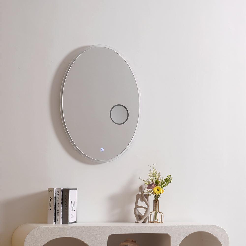 Ovariel Ovale Miroir Plastique Applique Lumière - Neutralighting