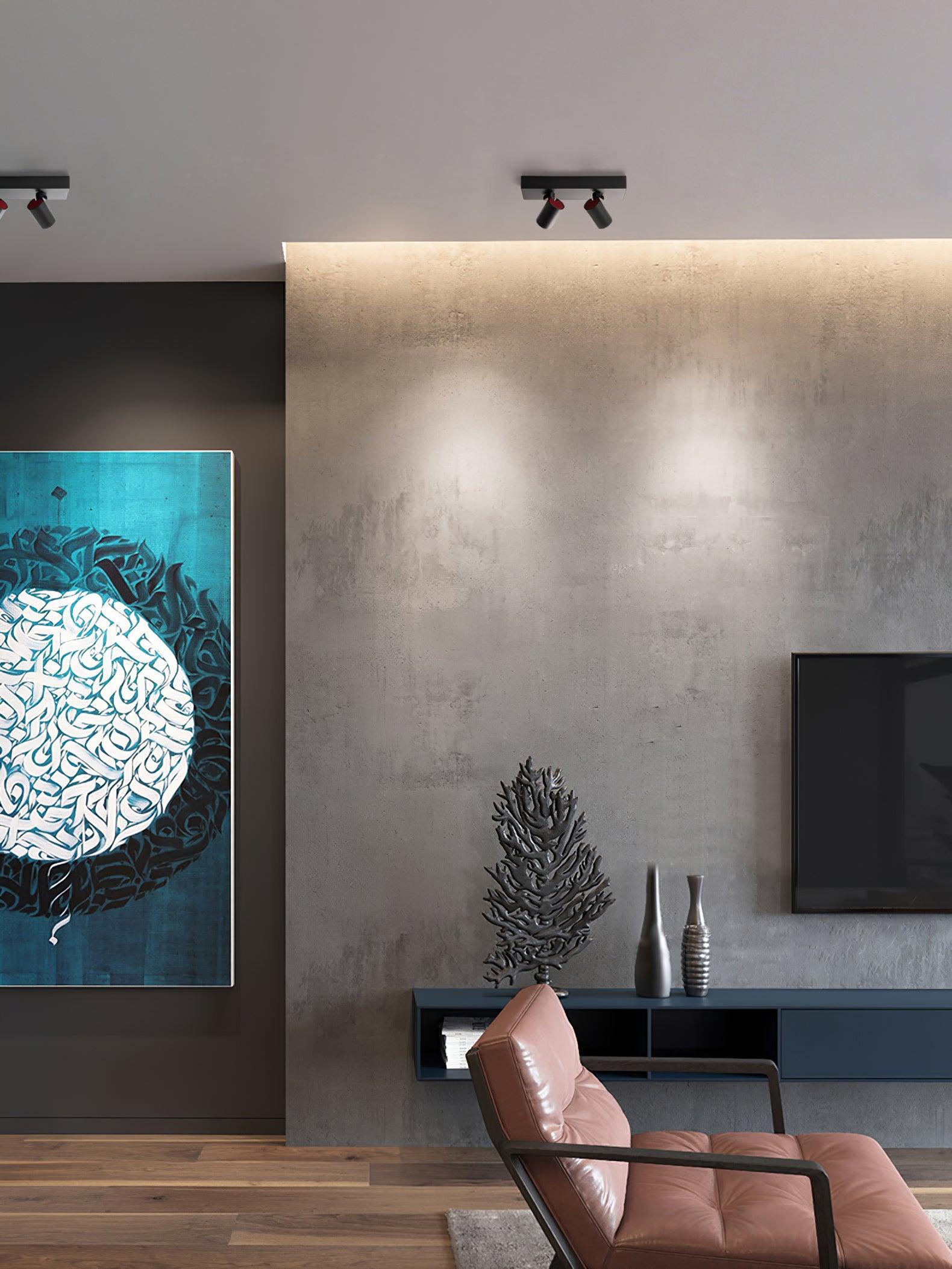 Solara Plafonnier POG Double Spots Linéaires Orientables - Neutralighting