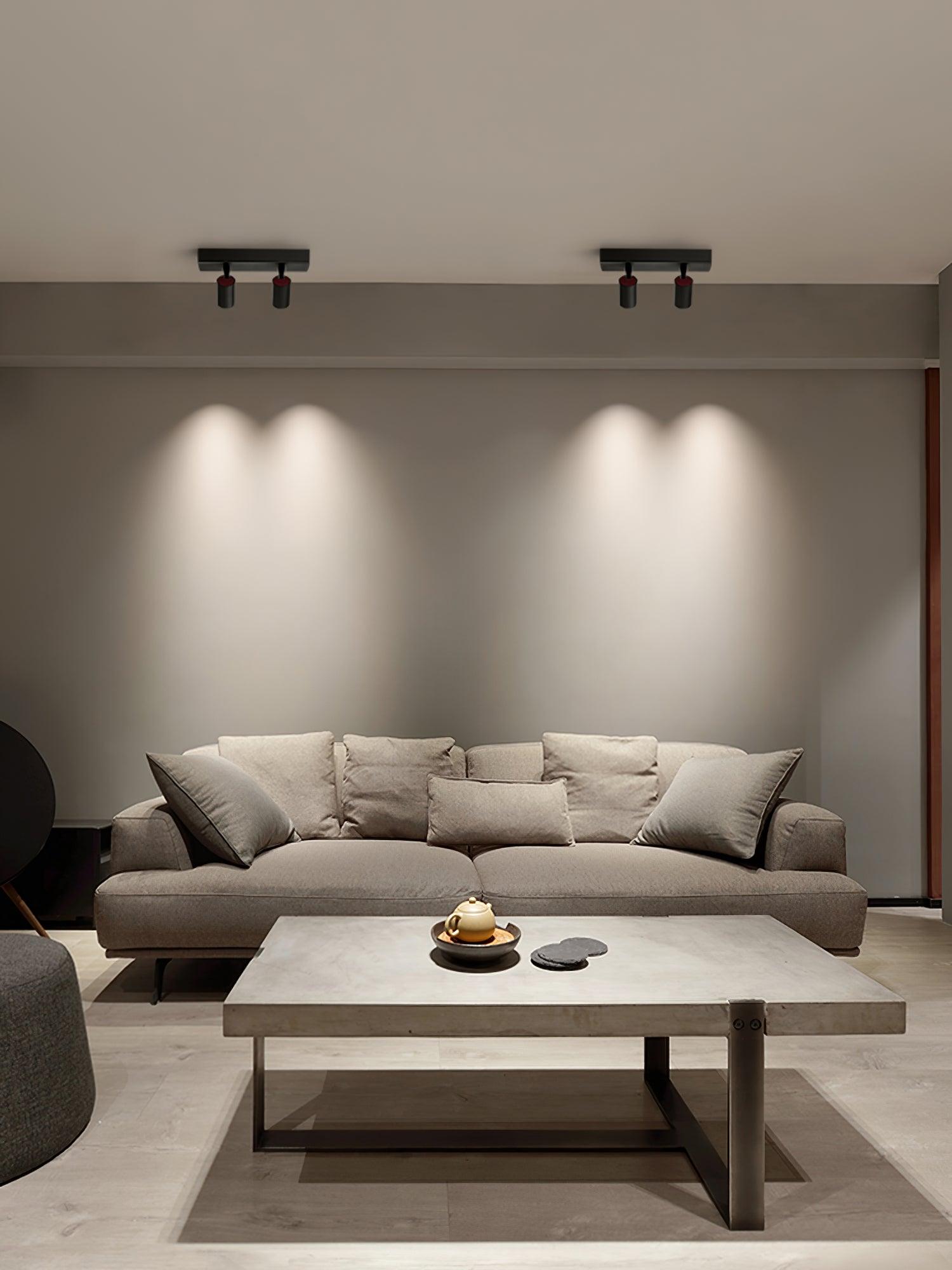 Solara Plafonnier POG Double Spots Linéaires Orientables - Neutralighting