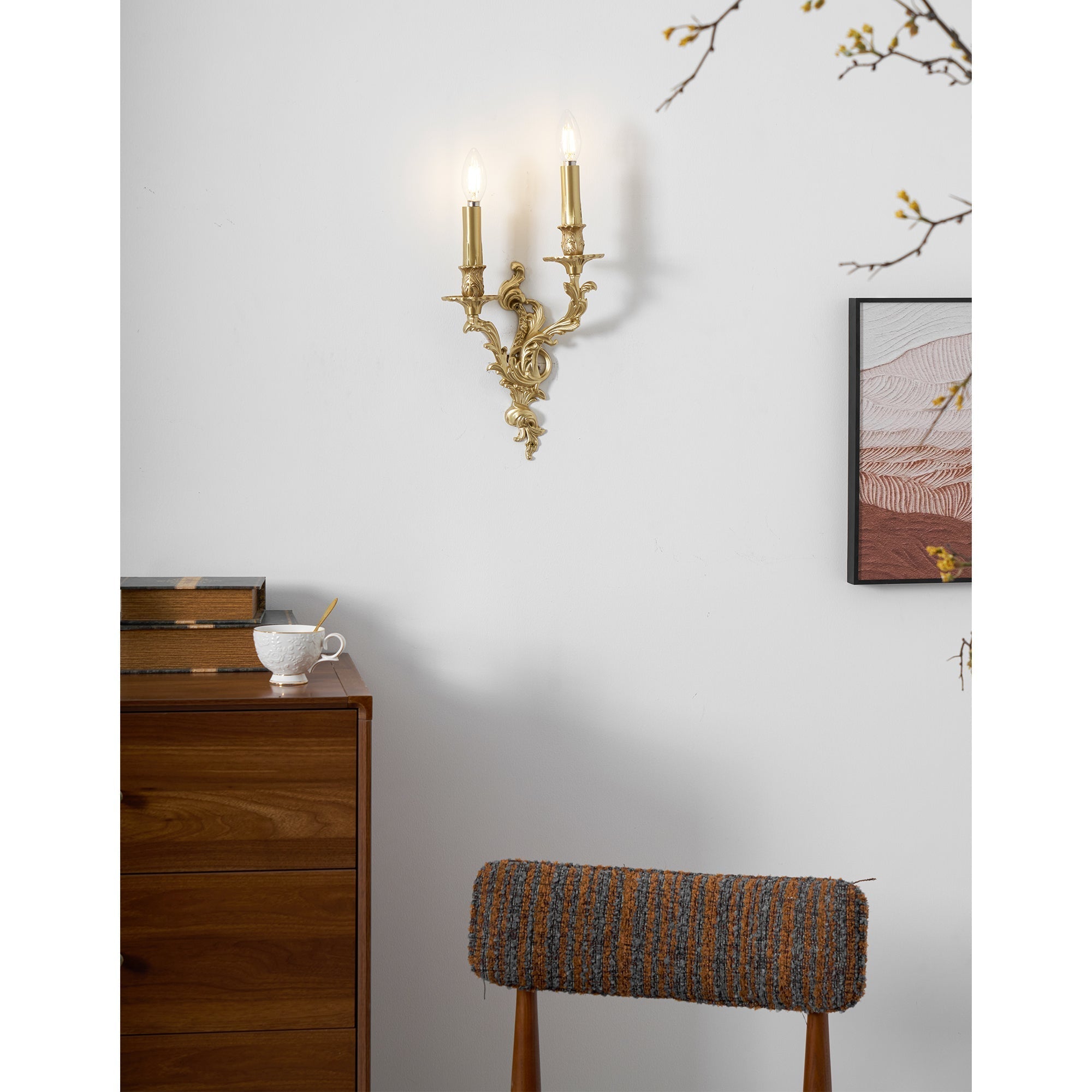 Veraee Applique Murale Métal Art Nordique Vintage - Neutralighting