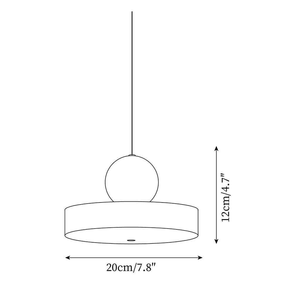 Suspension Corps Sphère Ombre Moderne Rétro Accent - Neutralighting