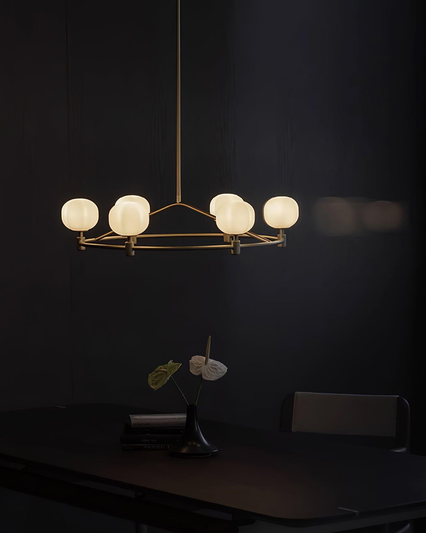 Pallina Lustre Globe Dépoli Anneau - Neutralighting