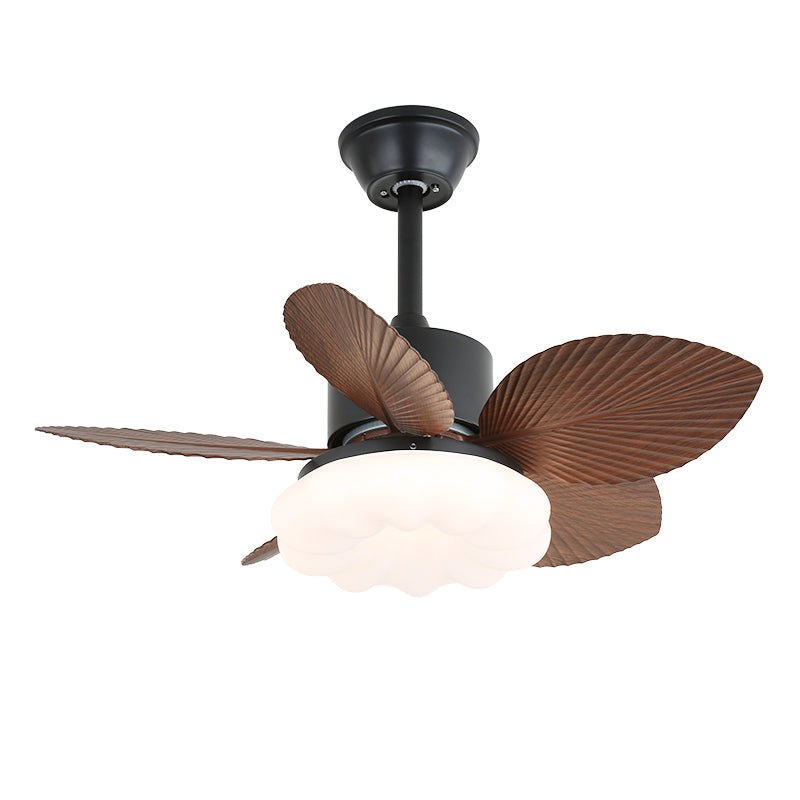 Plafonnier Ventilateur Liora en Bois Tropical dans une chambre