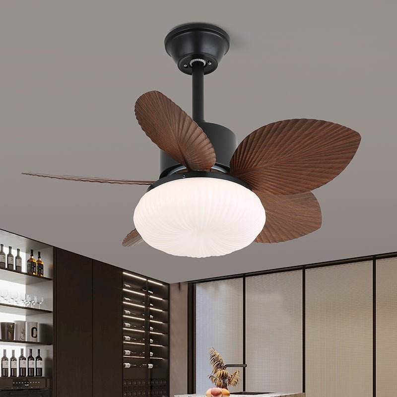 Plafonnier Ventilateur Liora en Bois Tropical avec télécommande