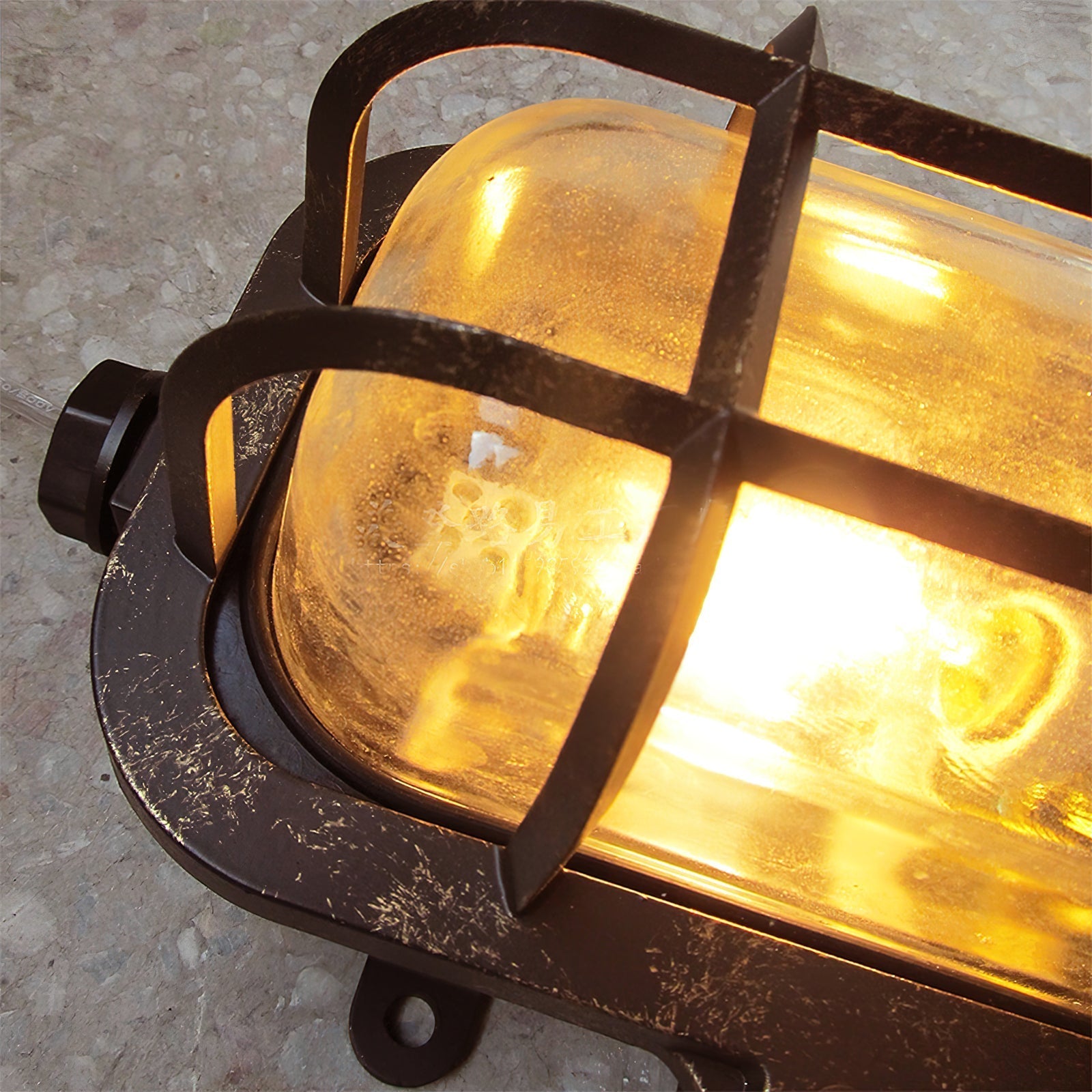 Omirara Unique Traditional Glass Wall Light - Lamp Copper