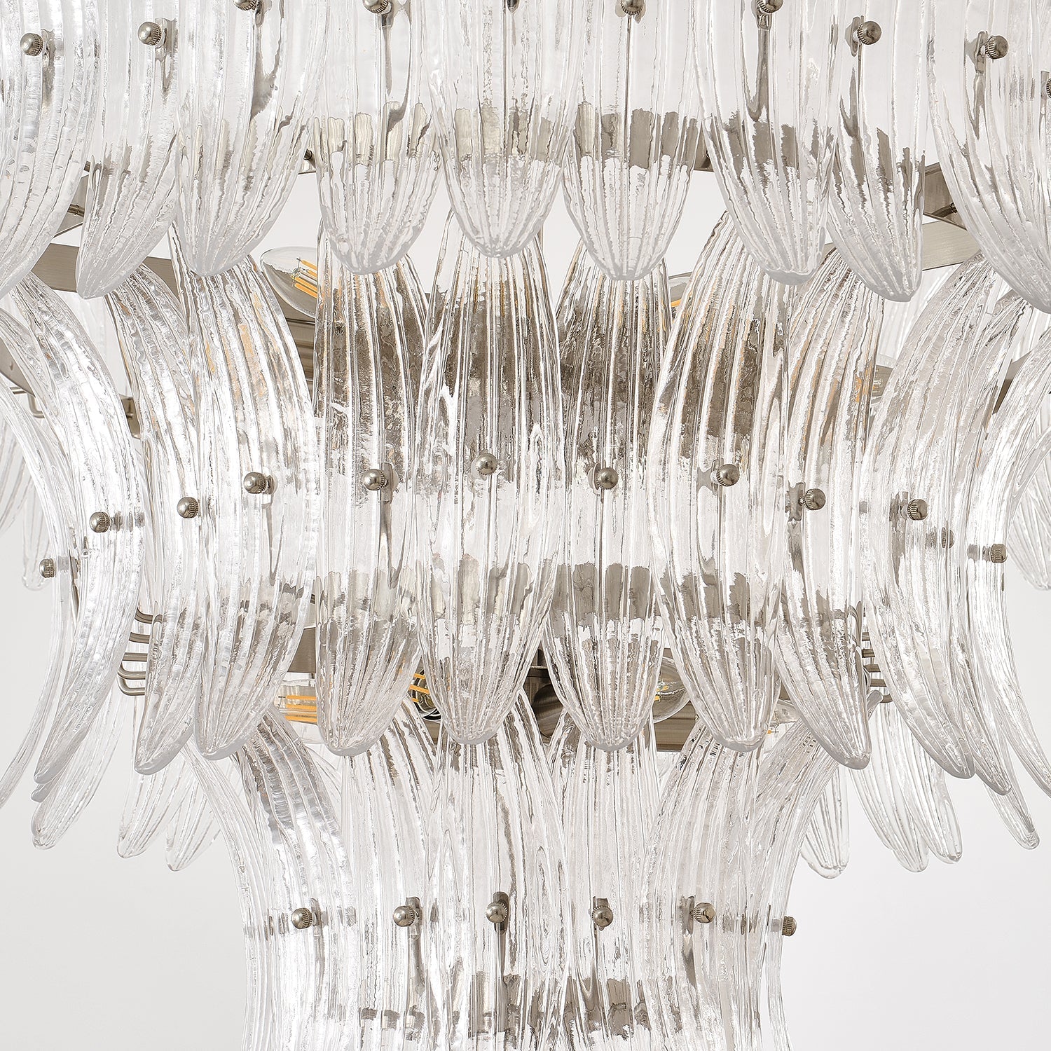 Palmette Lustre Feuille en Verre Superposée - Neutralighting