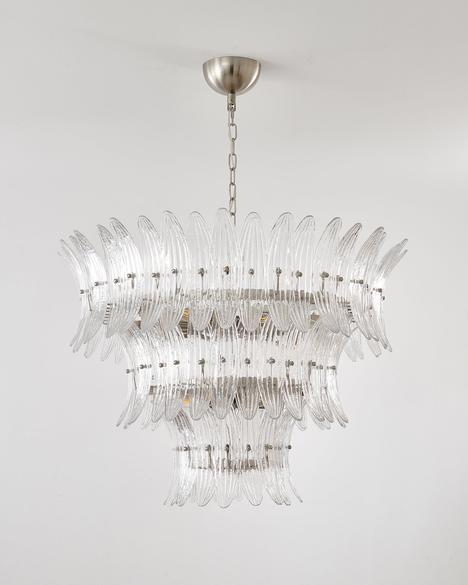 Palmette Lustre Feuille en Verre Superposée - Neutralighting