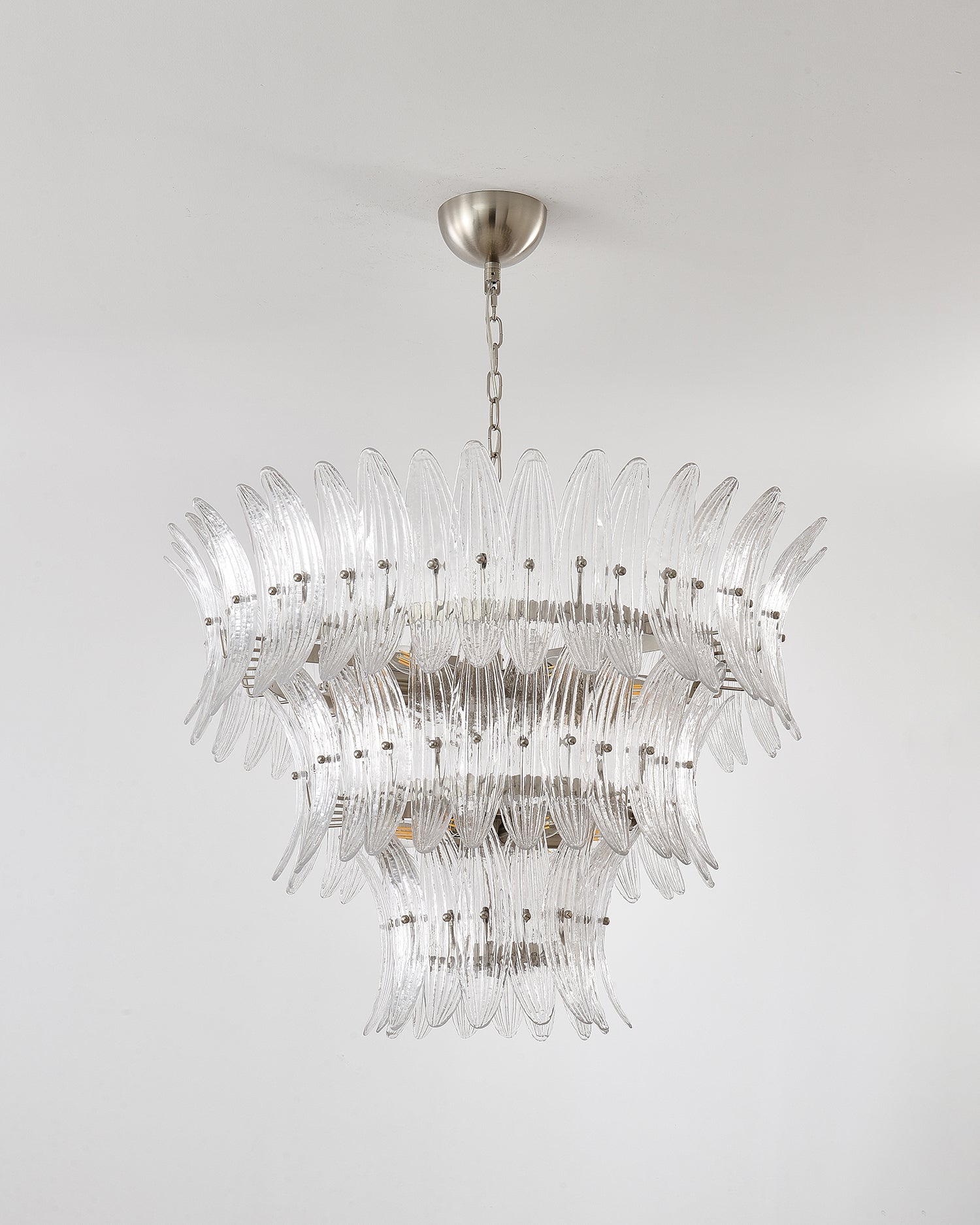 Palmette Lustre Feuille en Verre Superposée - Neutralighting