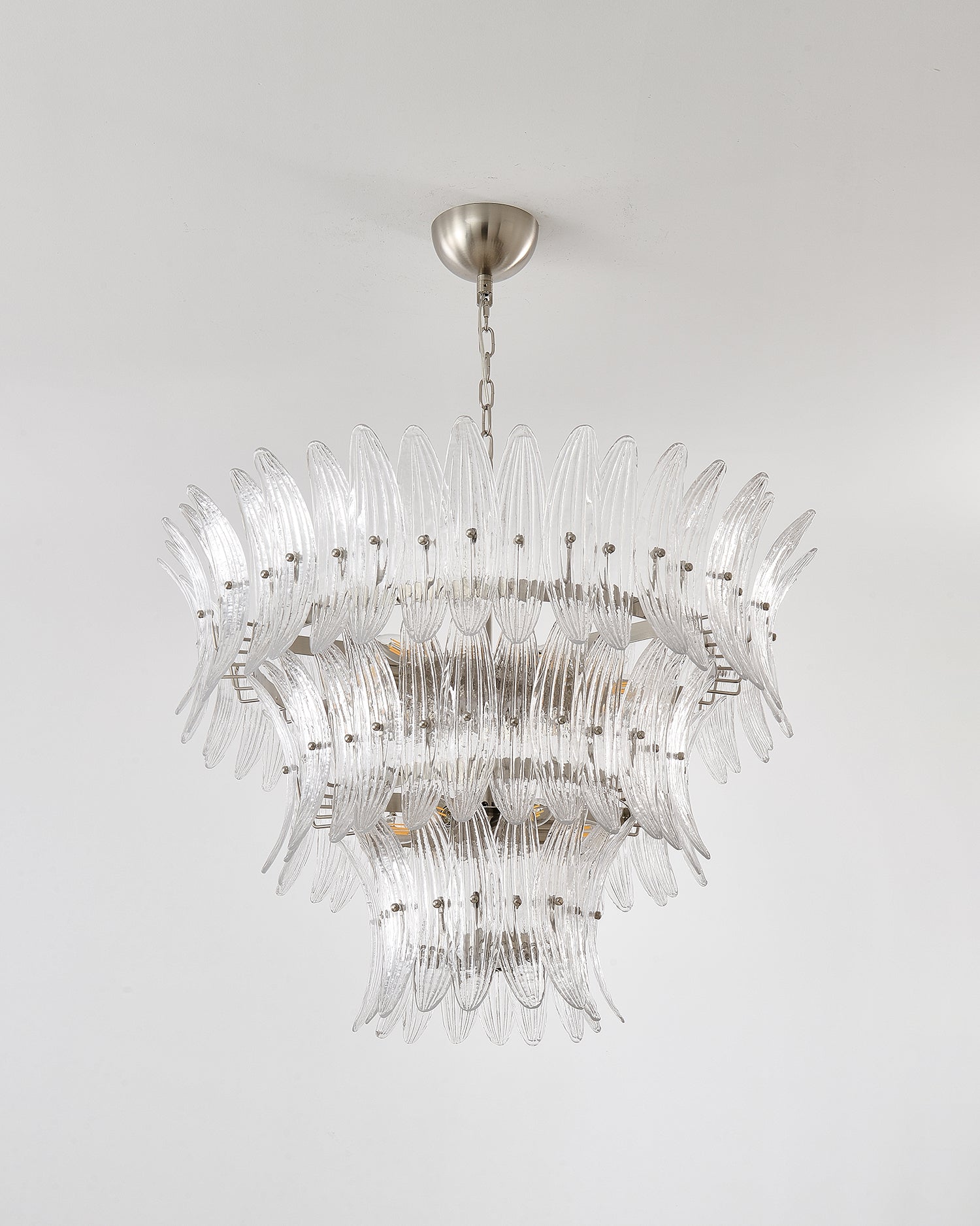 Palmette Lustre Feuille en Verre Superposée - Neutralighting