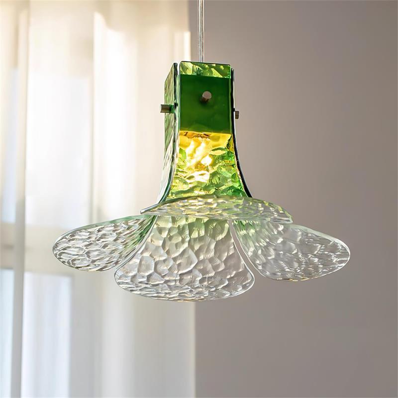 Panya Lampe Pendante en Verre Soufflé à la Main Pétale Organique - Neutralighting