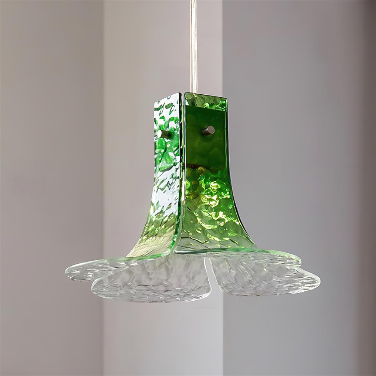 Panya Lampe Pendante en Verre Soufflé à la Main Pétale Organique - Neutralighting