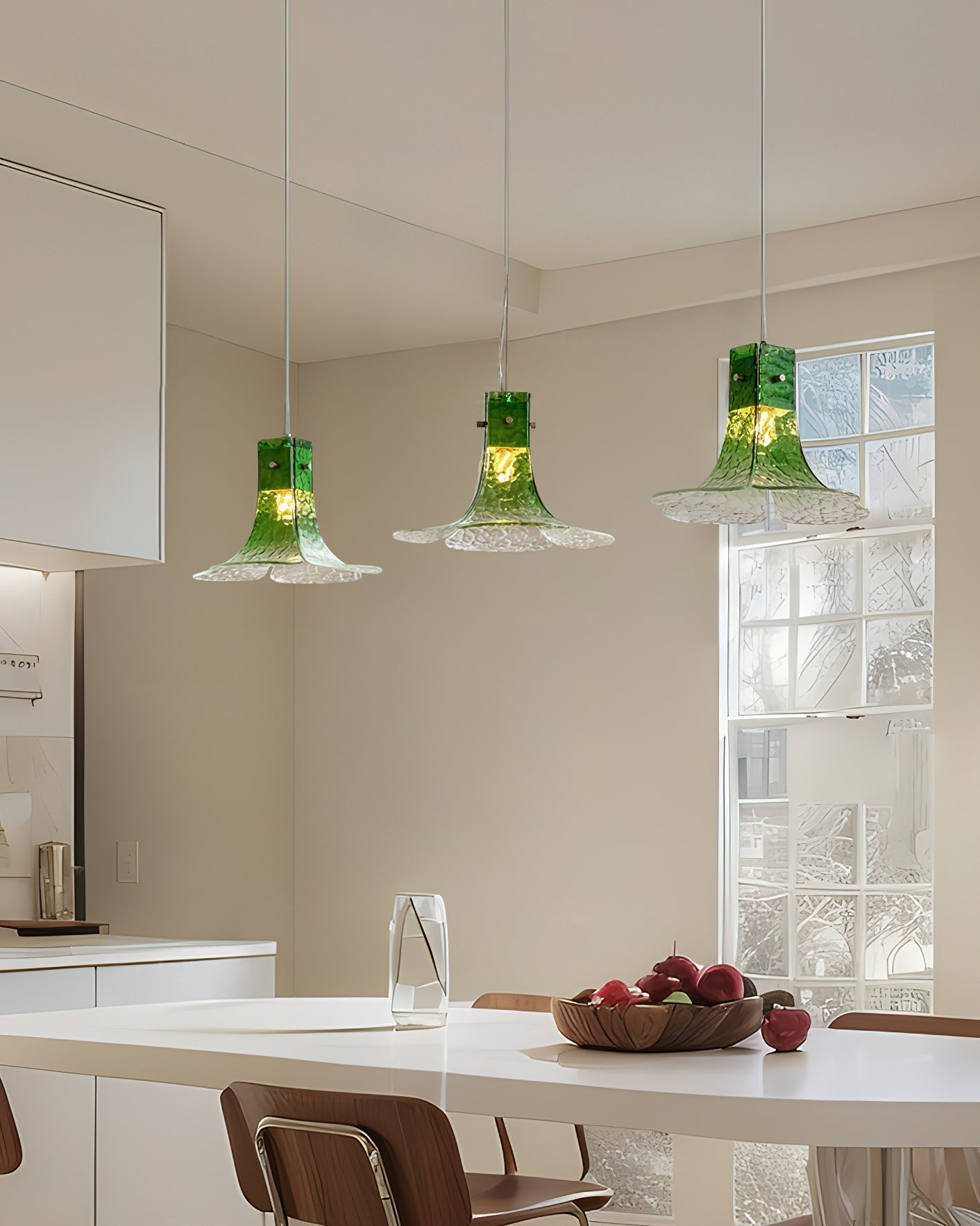 Panya Lampe Pendante en Verre Soufflé à la Main Pétale Organique - Neutralighting