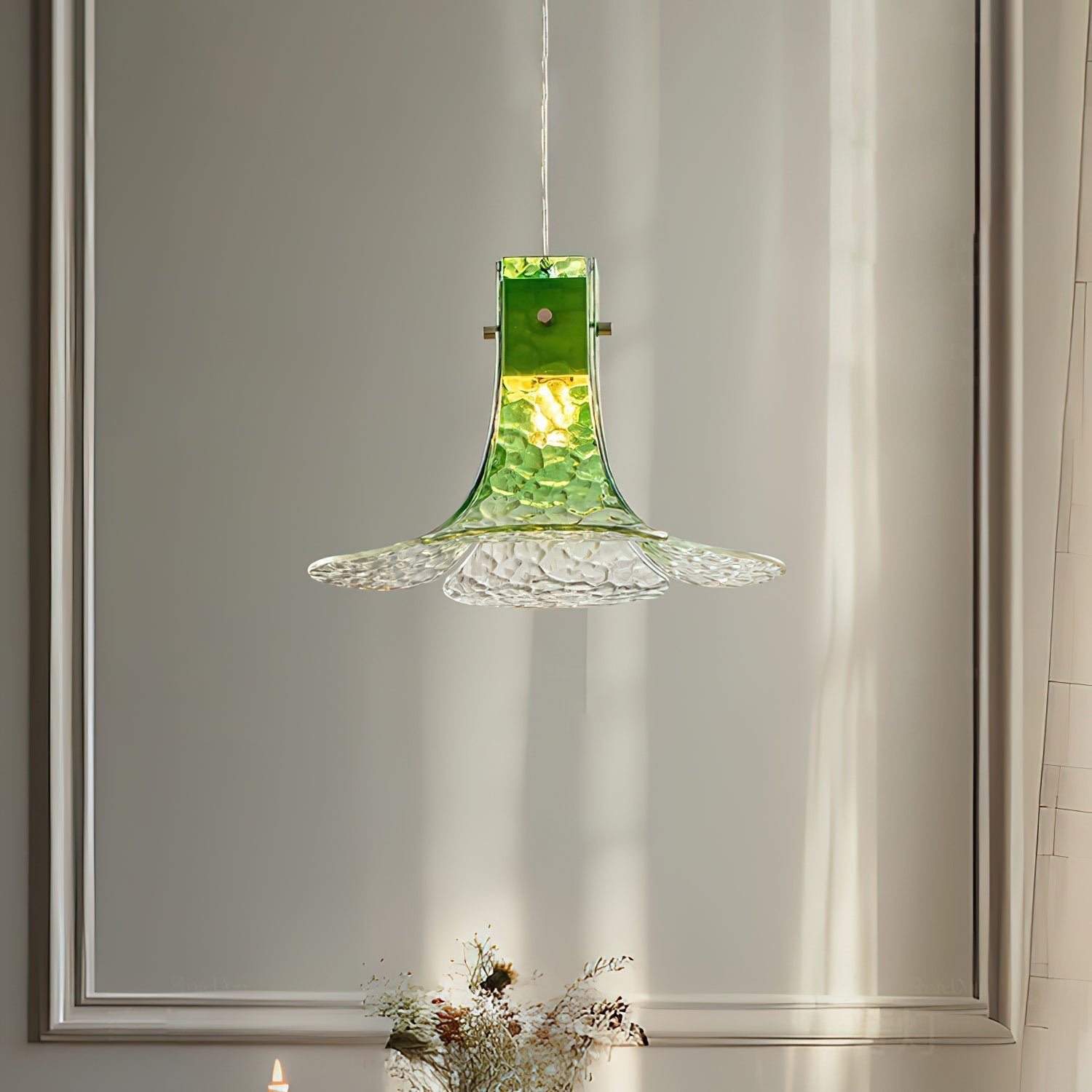 Panya Lampe Pendante en Verre Soufflé à la Main Pétale Organique - Neutralighting