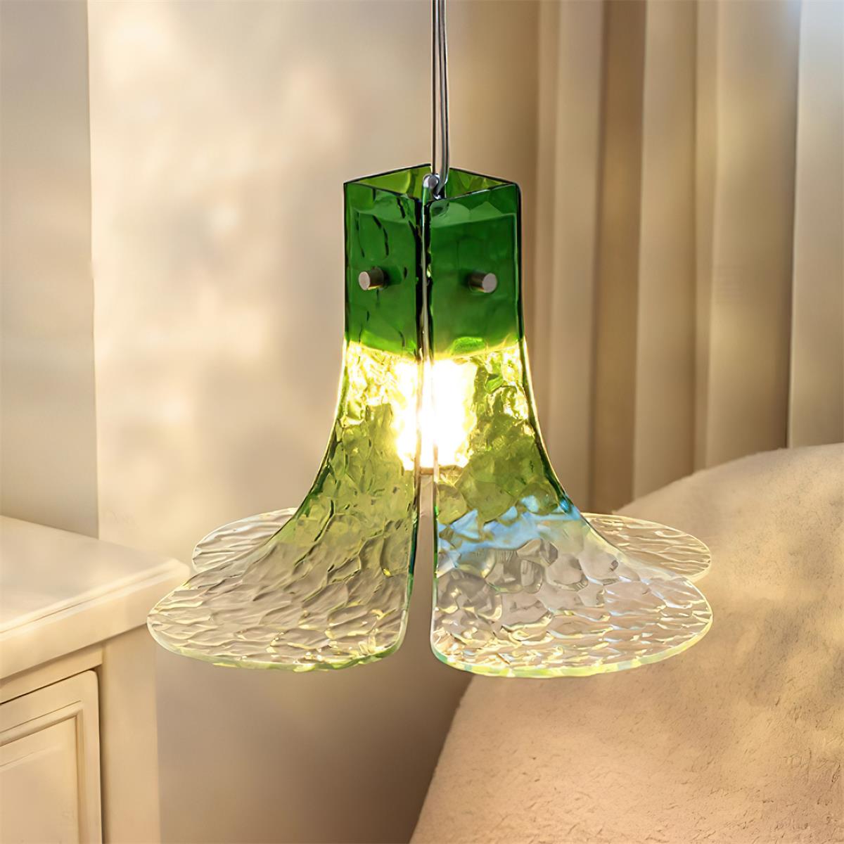 Panya Lampe Pendante en Verre Soufflé à la Main Pétale Organique - Neutralighting