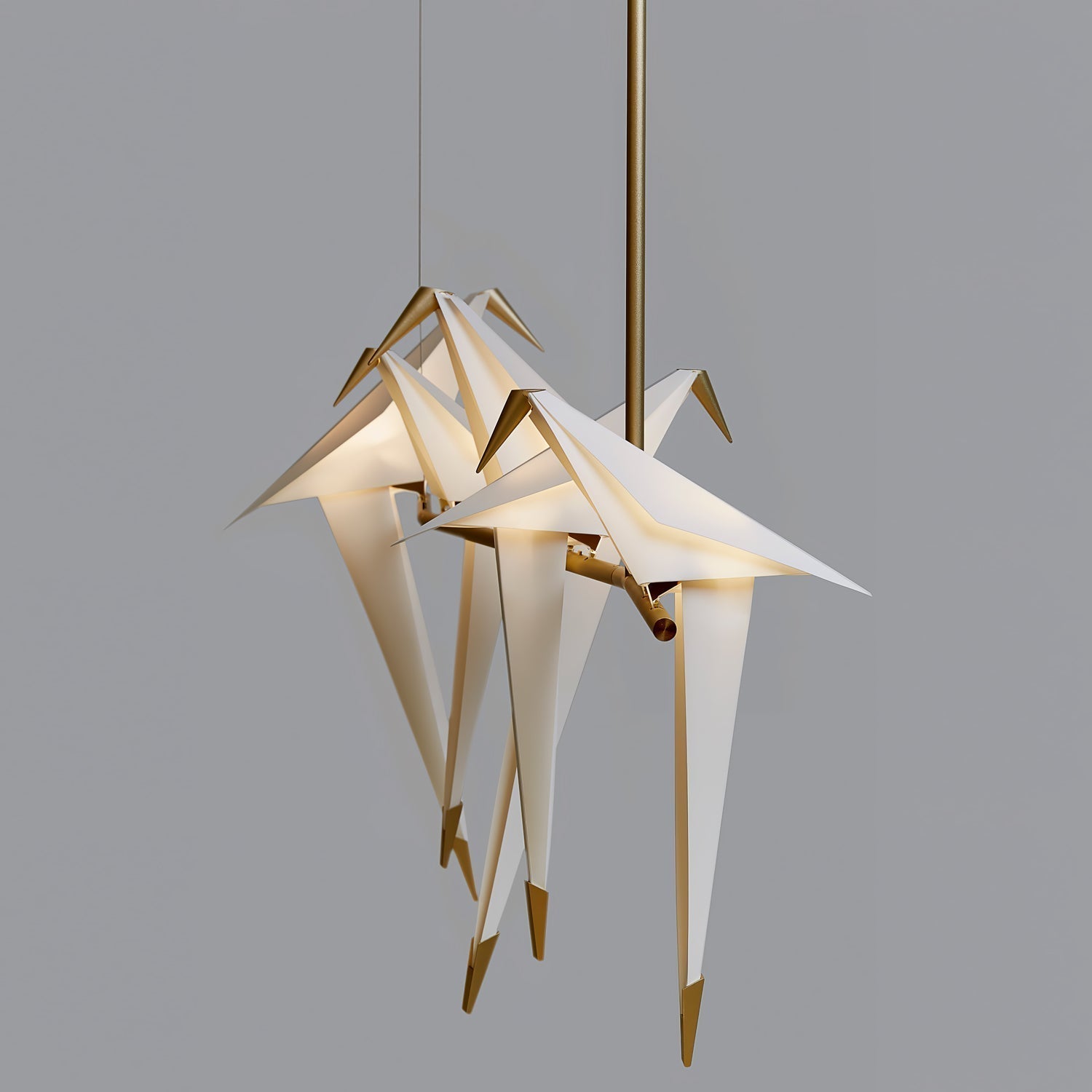 Lustra Chandelier Grue en Papier Sculpturale LED - Neutralighting