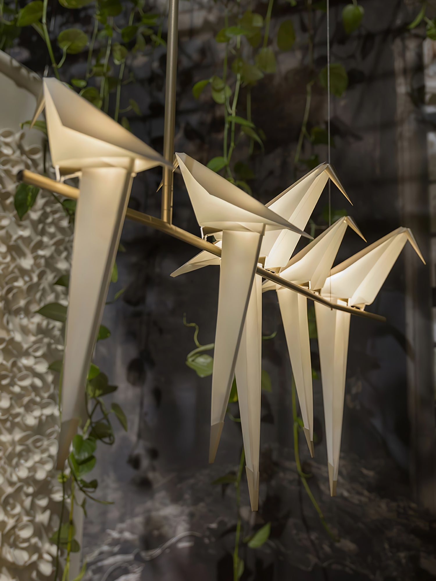 Lustra Chandelier Grue en Papier Sculpturale LED - Neutralighting