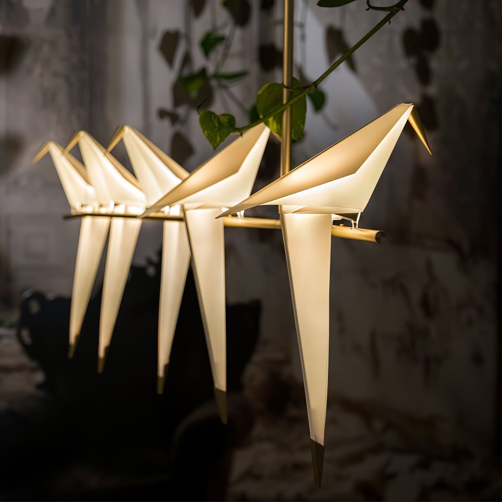 Lustra Chandelier Grue en Papier Sculpturale LED - Neutralighting