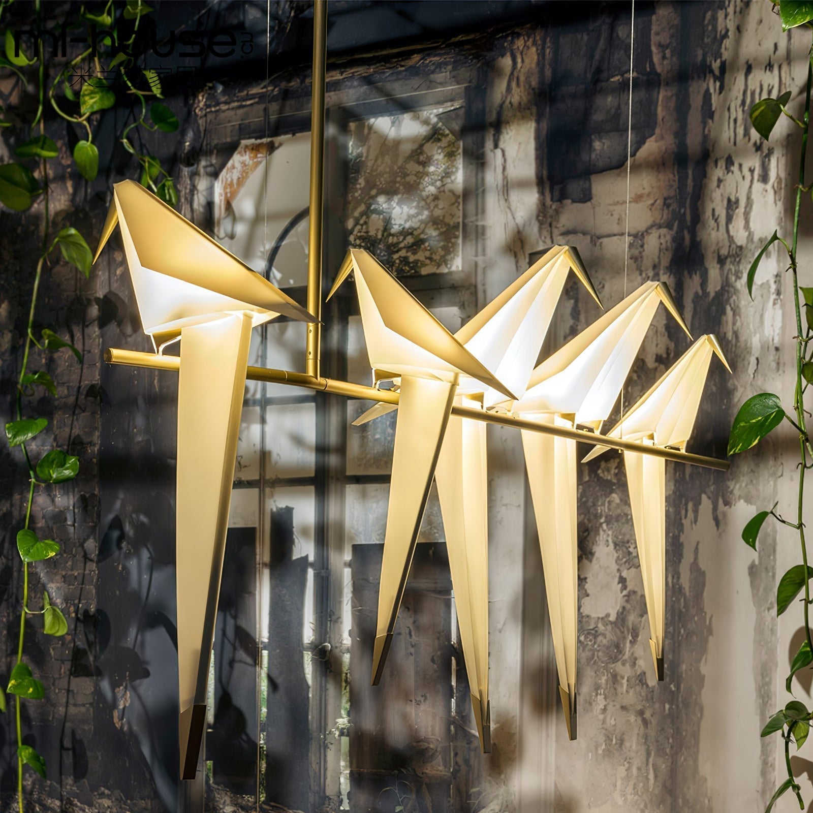 Lustra Chandelier Grue en Papier Sculpturale LED - Neutralighting