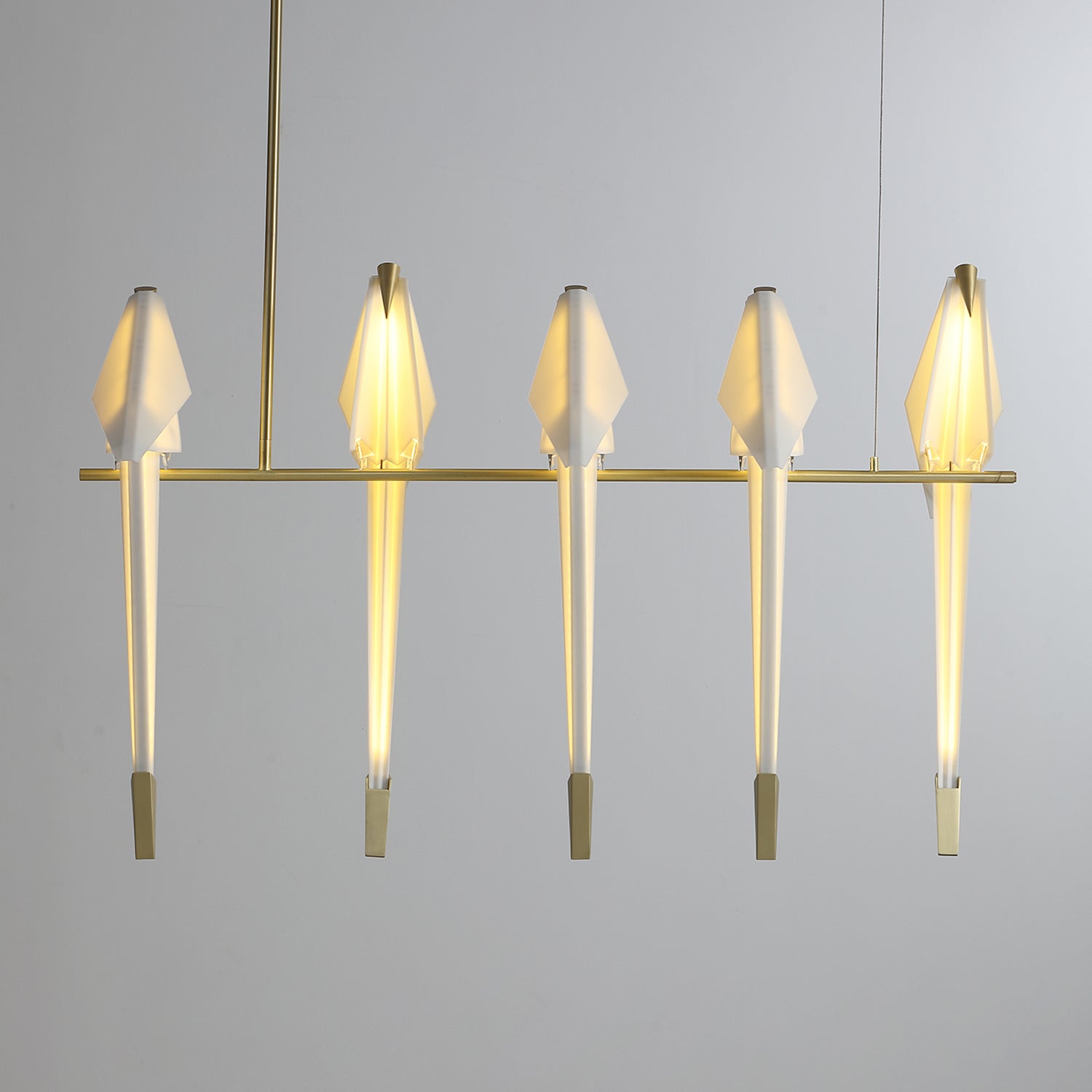 Lustra Chandelier Grue en Papier Sculpturale LED - Neutralighting
