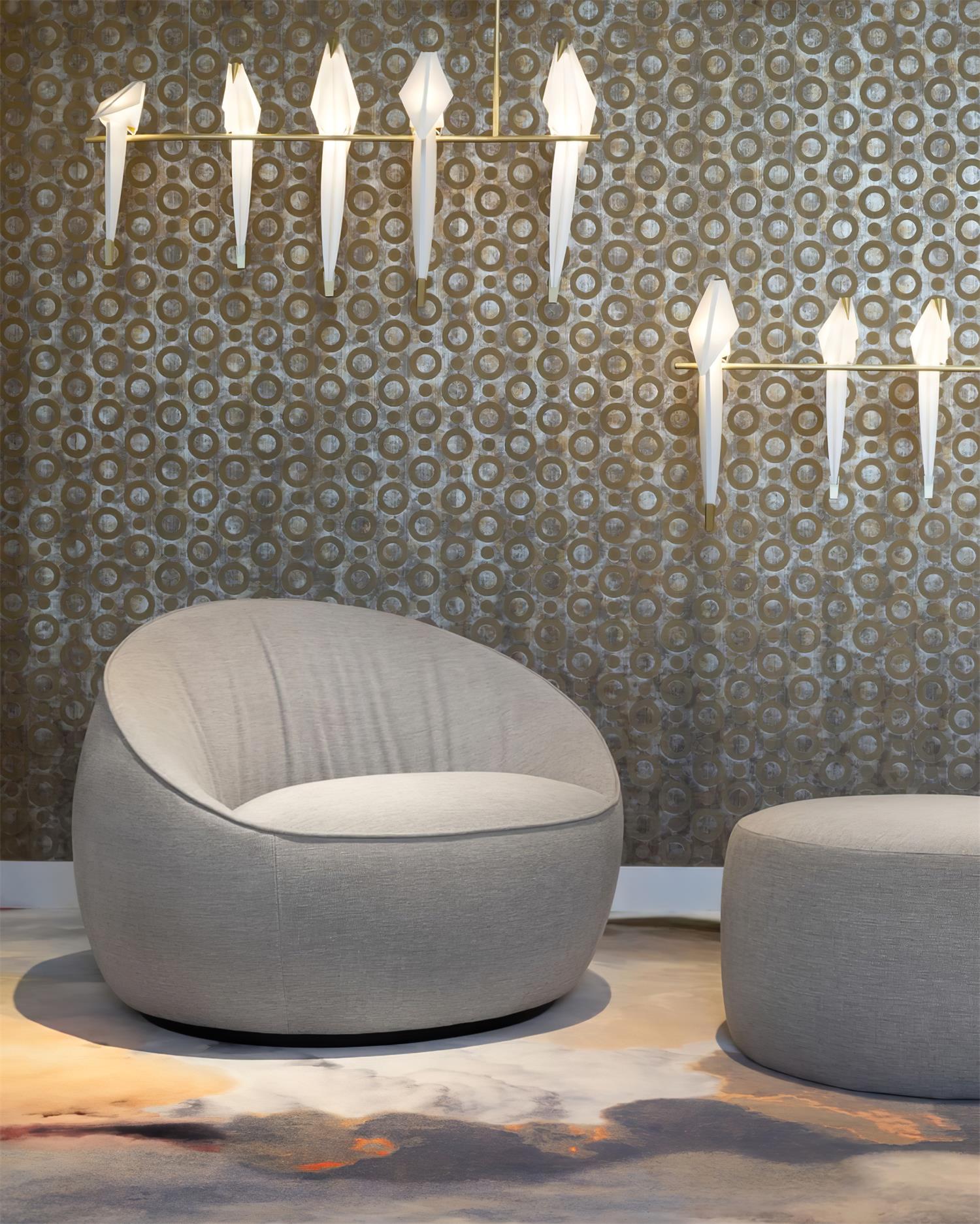 Lustra Chandelier Grue en Papier Sculpturale LED - Neutralighting