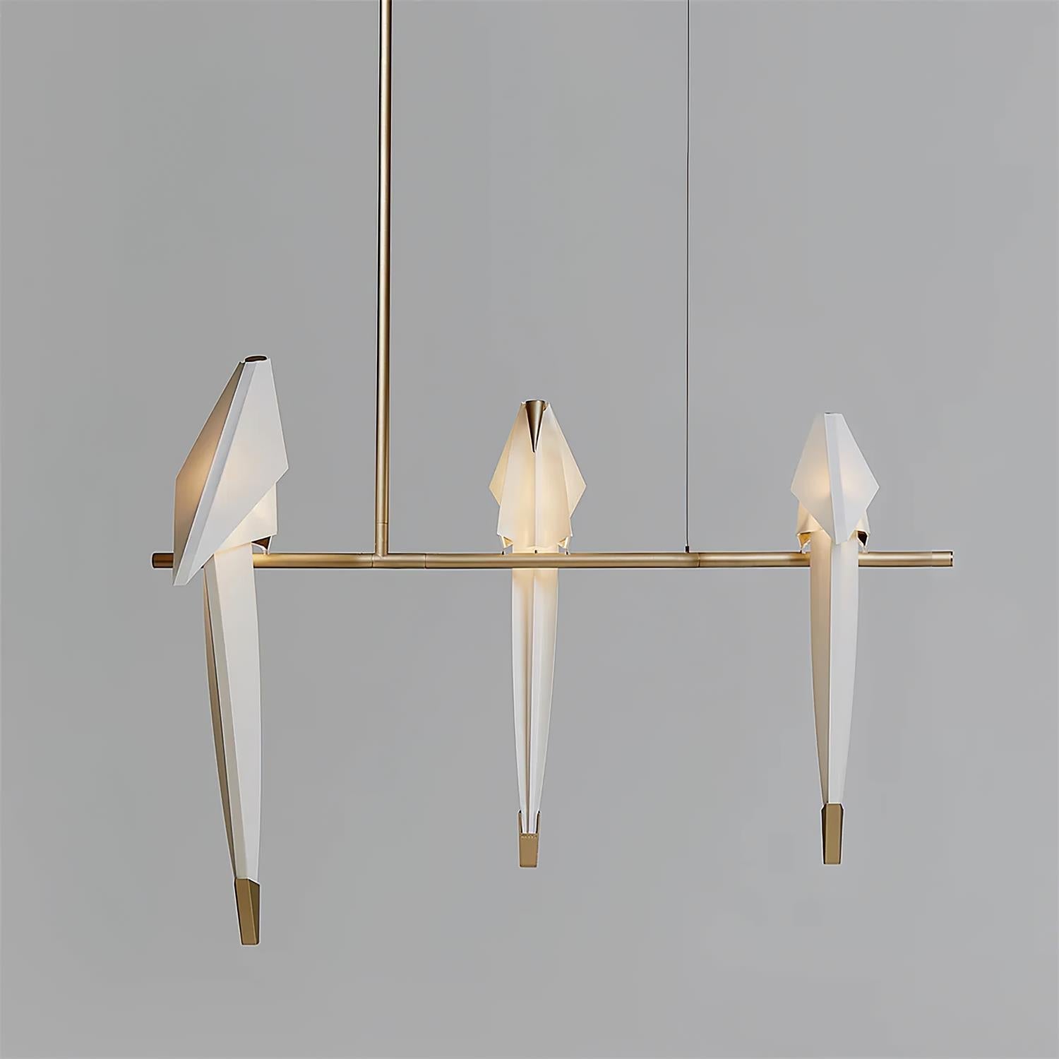 Lustra Chandelier Grue en Papier Sculpturale LED - Neutralighting