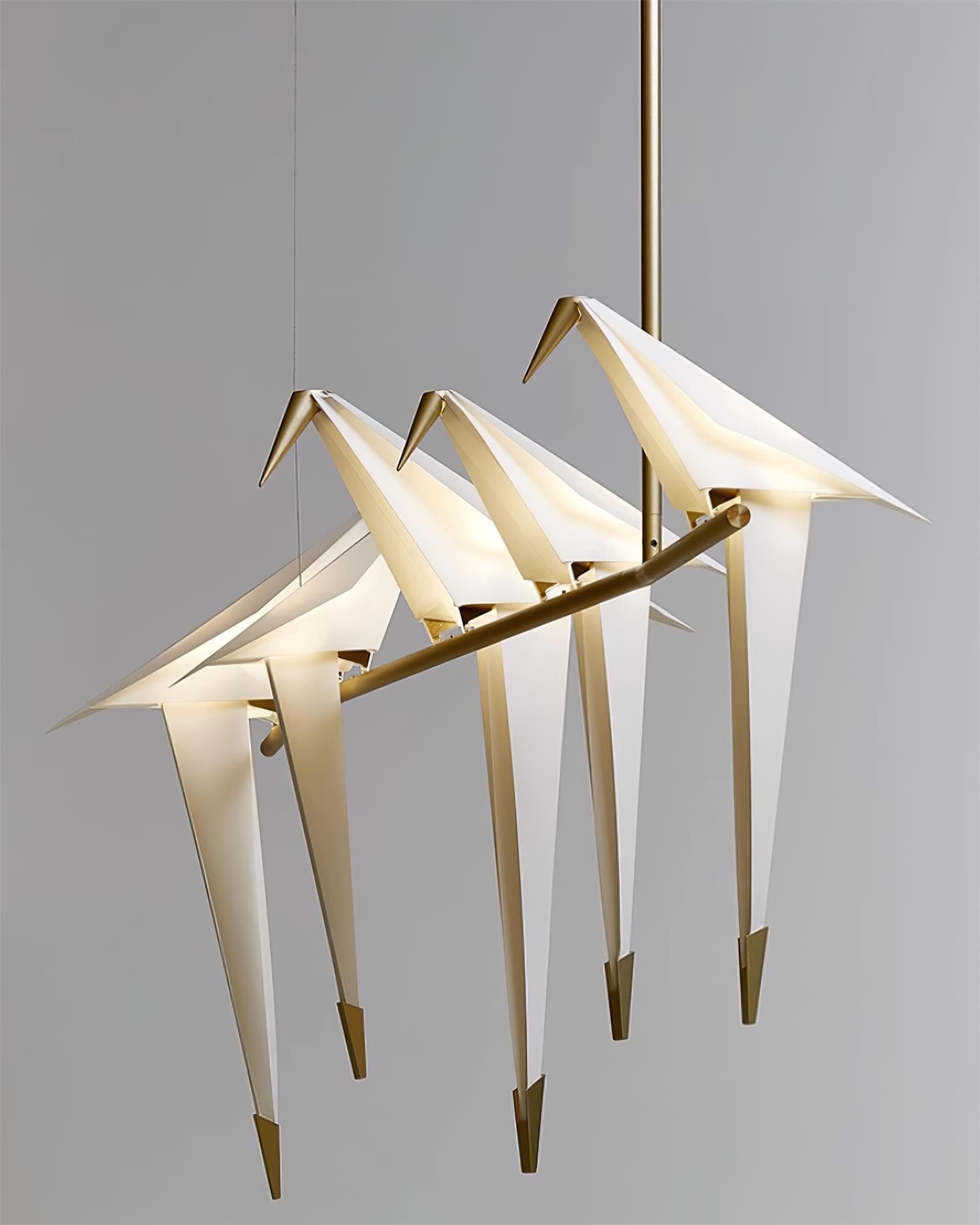 Lustra Chandelier Grue en Papier Sculpturale LED - Neutralighting