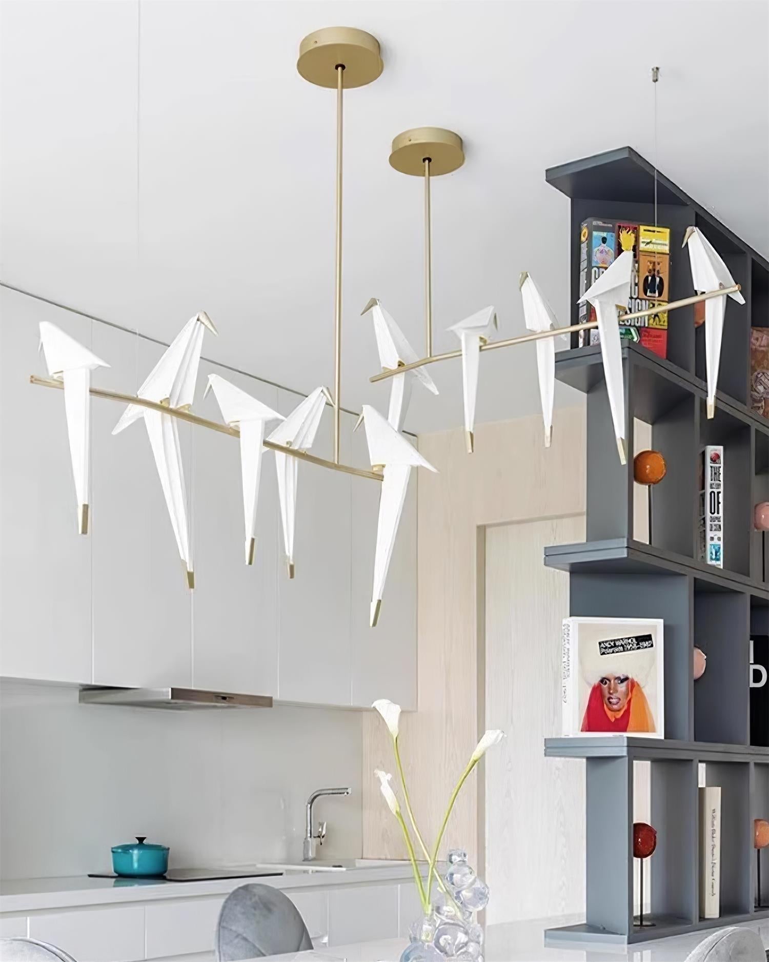 Lustra Chandelier Grue en Papier Sculpturale LED - Neutralighting