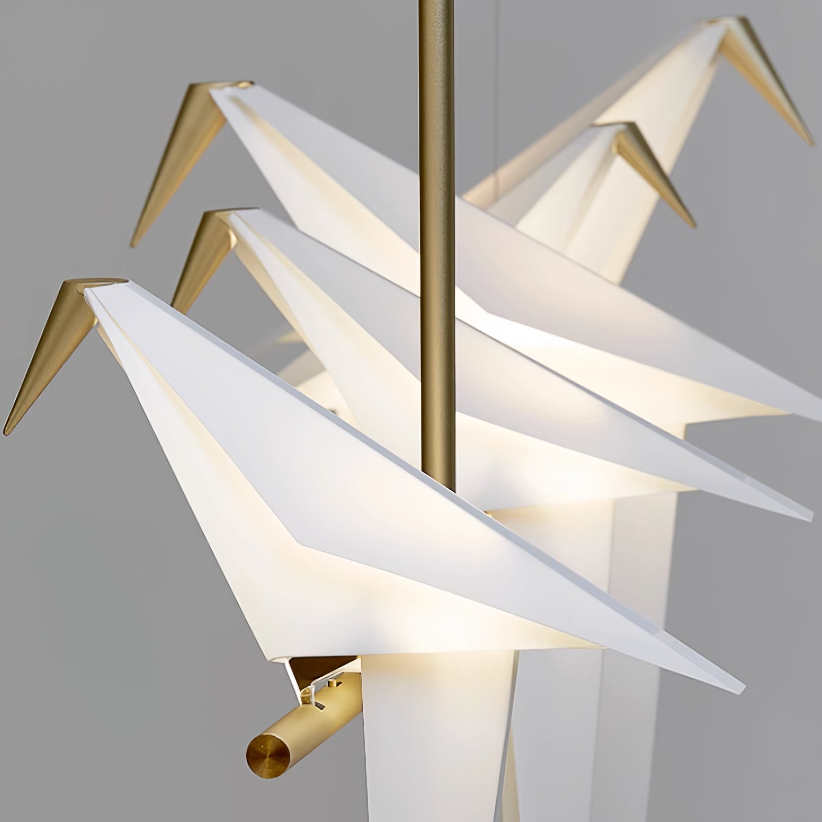 Lustra Chandelier Grue en Papier Sculpturale LED - Neutralighting