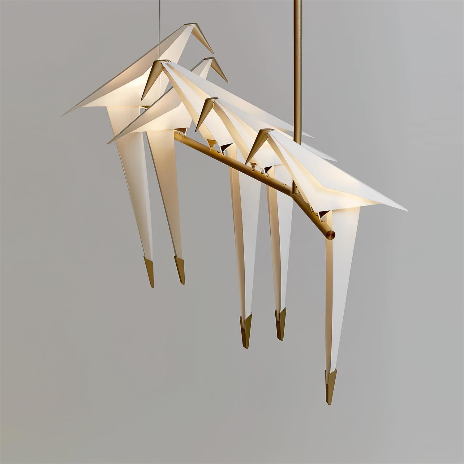 Lustra Chandelier Grue en Papier Sculpturale LED - Neutralighting