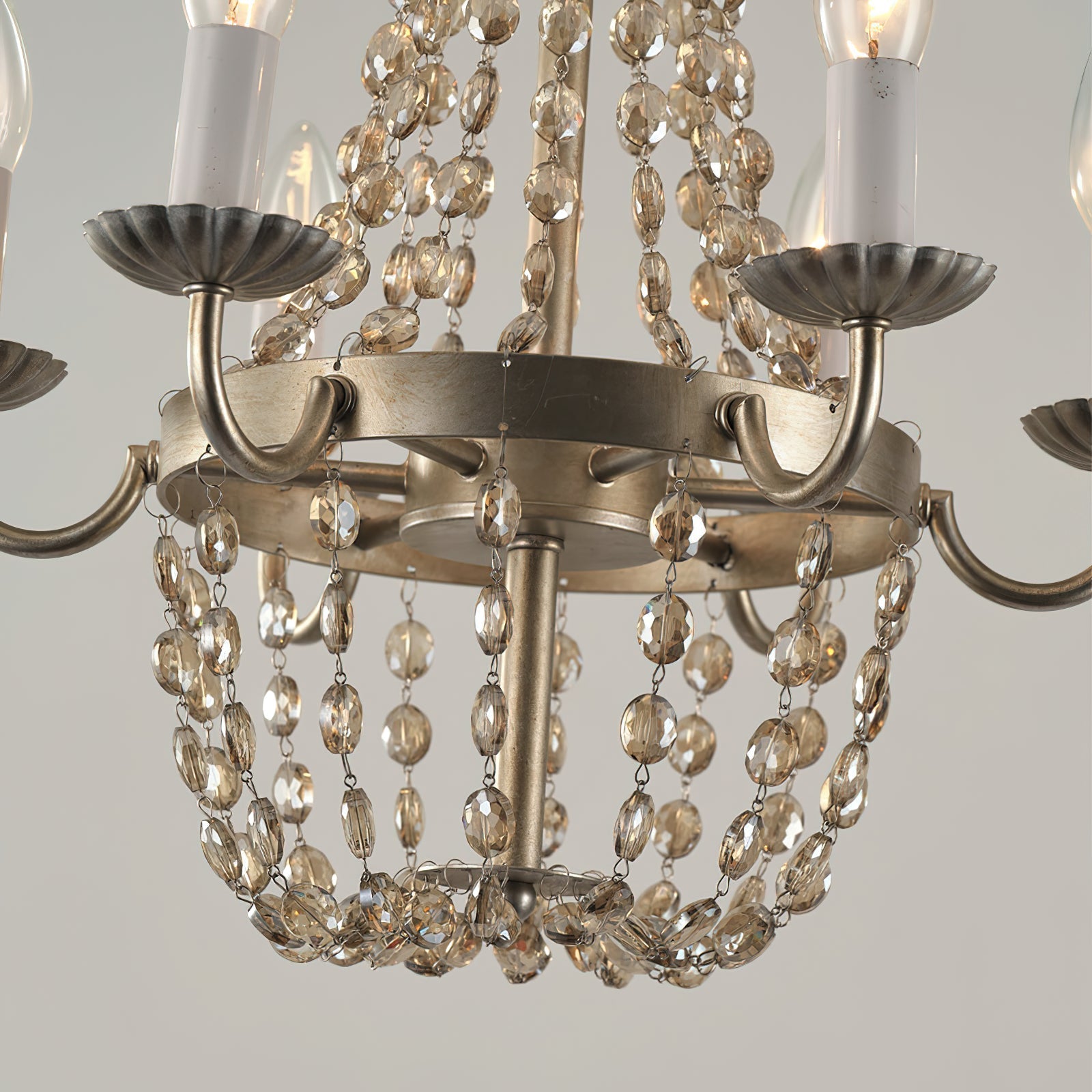 Oraeisra Lustre Cristal Marché Aux Puces Vintage - Neutralighting