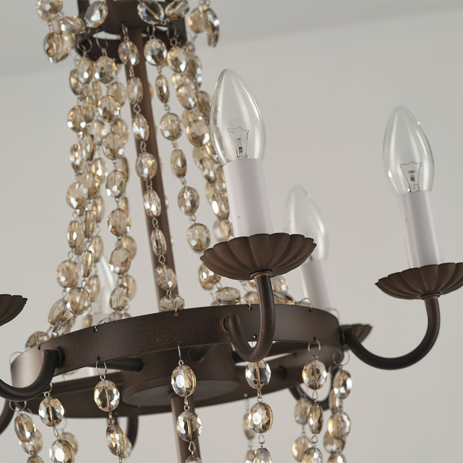 Oraeisra Lustre Cristal Marché Aux Puces Vintage - Neutralighting