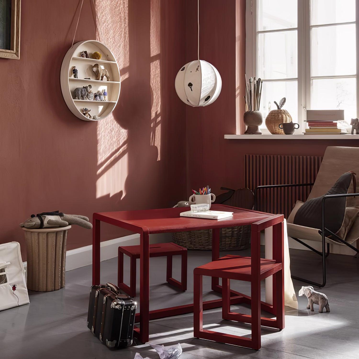 Elva Suspension Boule en Papier avec Motifs Dessinés - Neutralighting