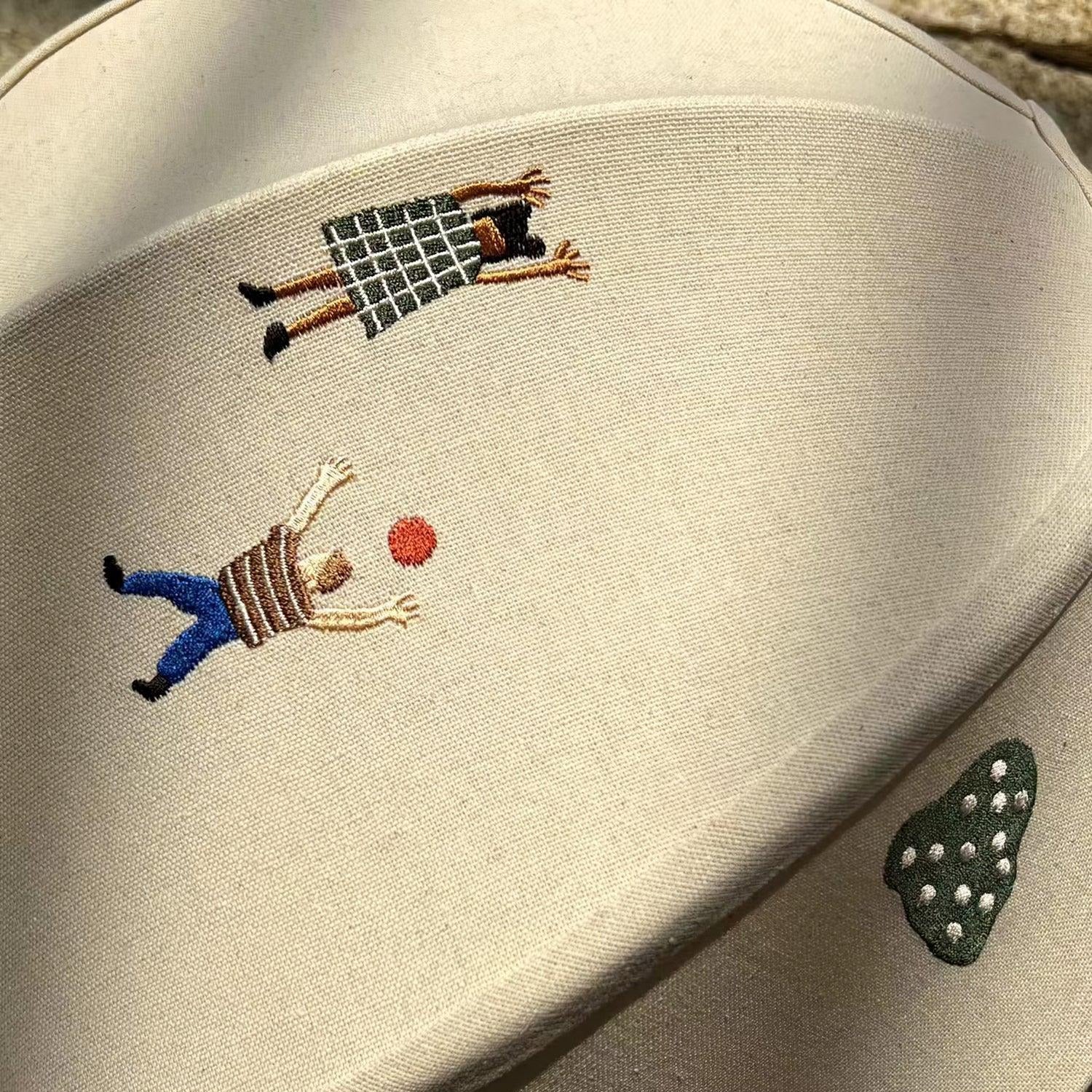 Elva Suspension Boule en Papier avec Motifs Dessinés