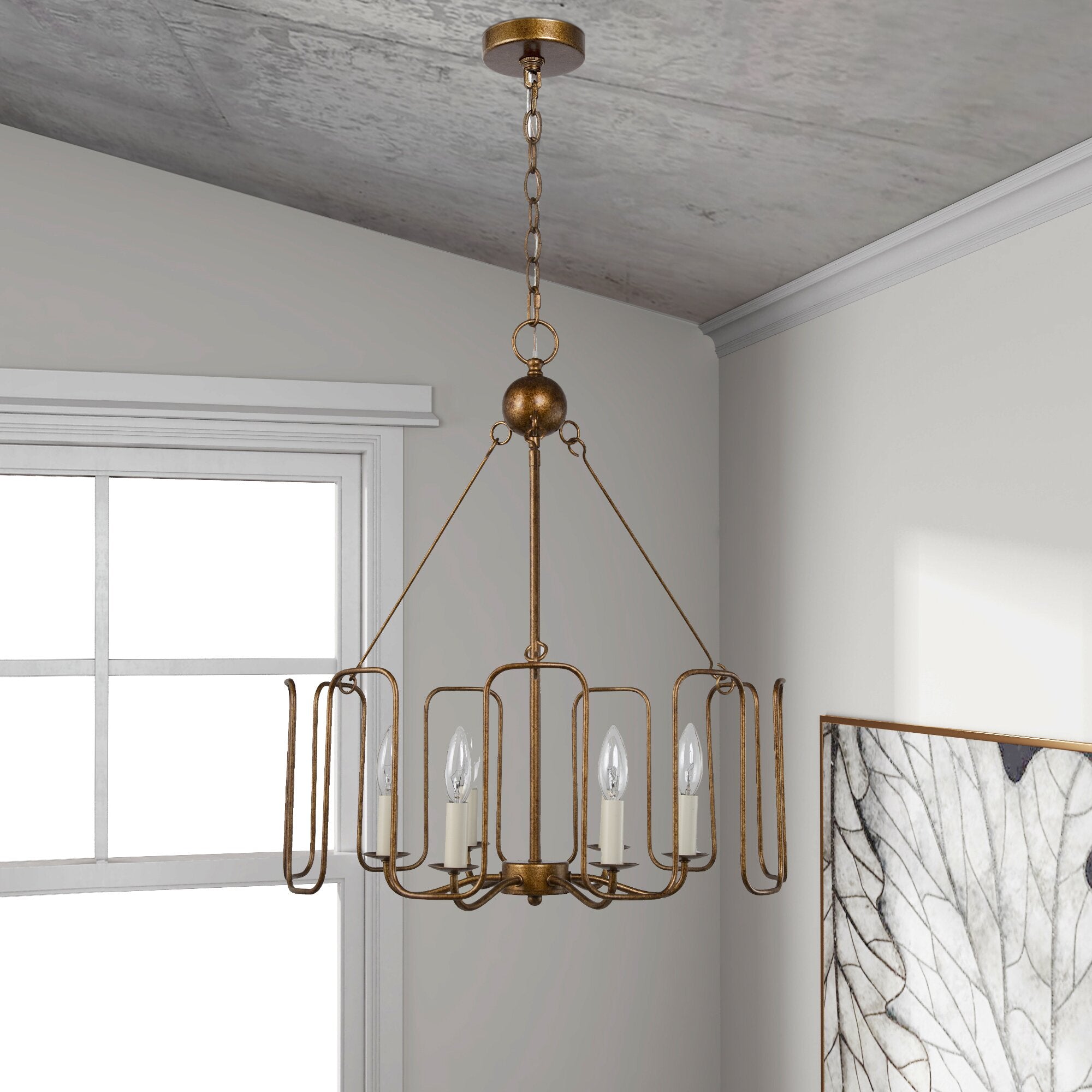 Cocaryra Lustre Métal Industriel Vintage - Neutralighting